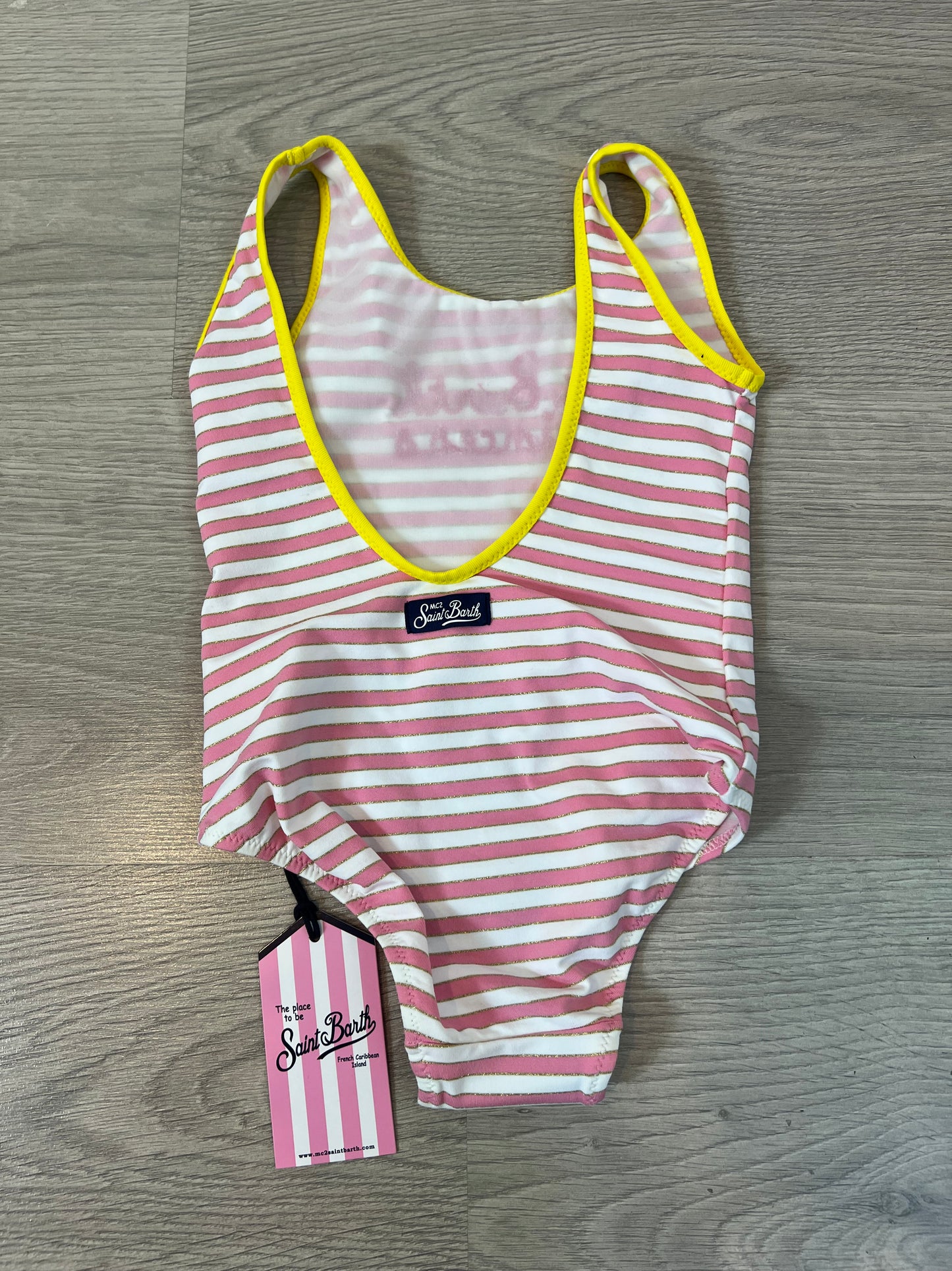 SAINT BARTH PRINCES. Traje de baño rayas T.2 años