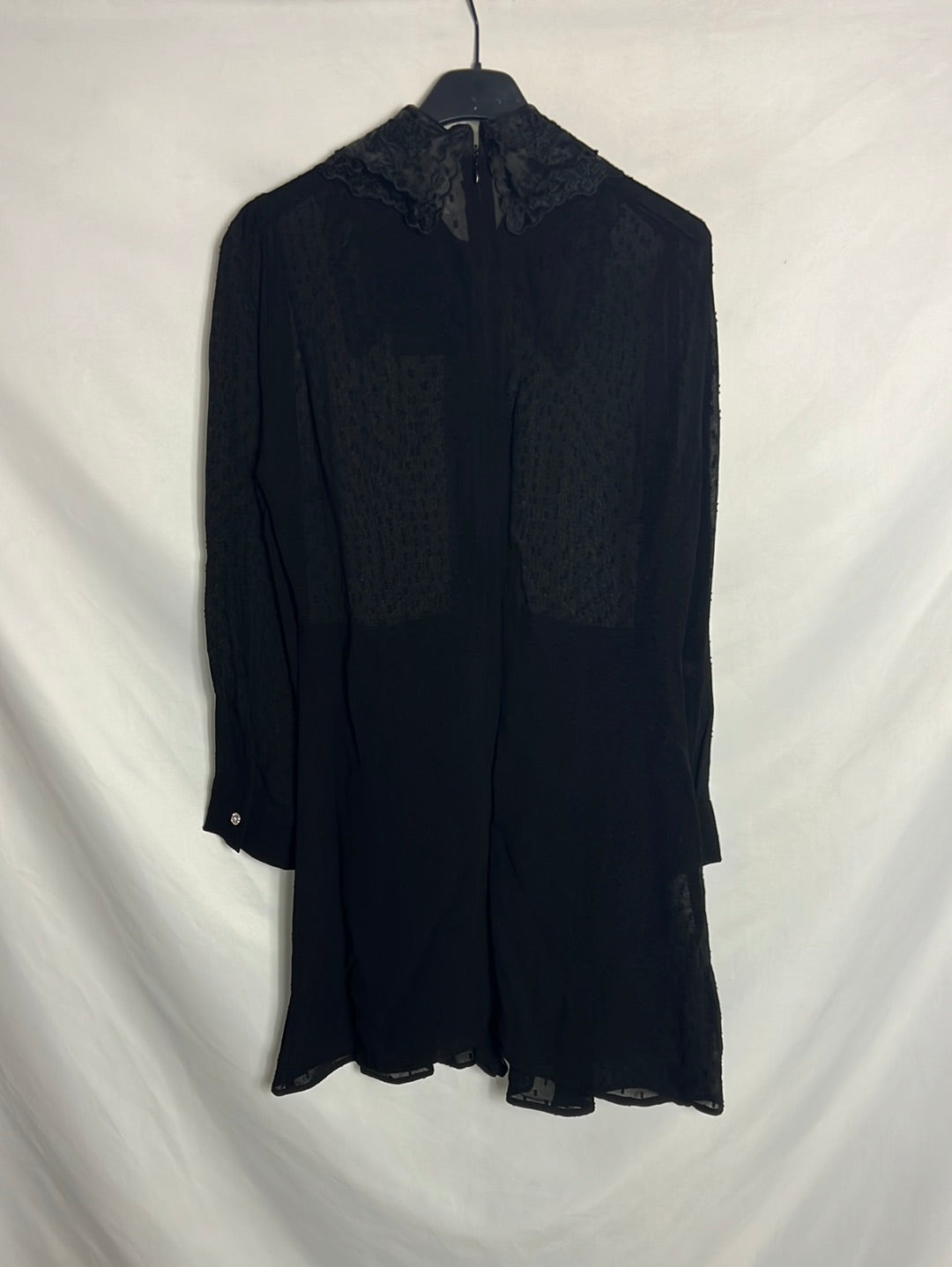 ZARA. Mono efecto vestido semitransparente . T S