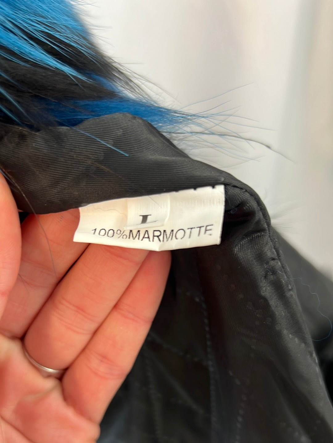 Chaleco pelo bicolor T.l