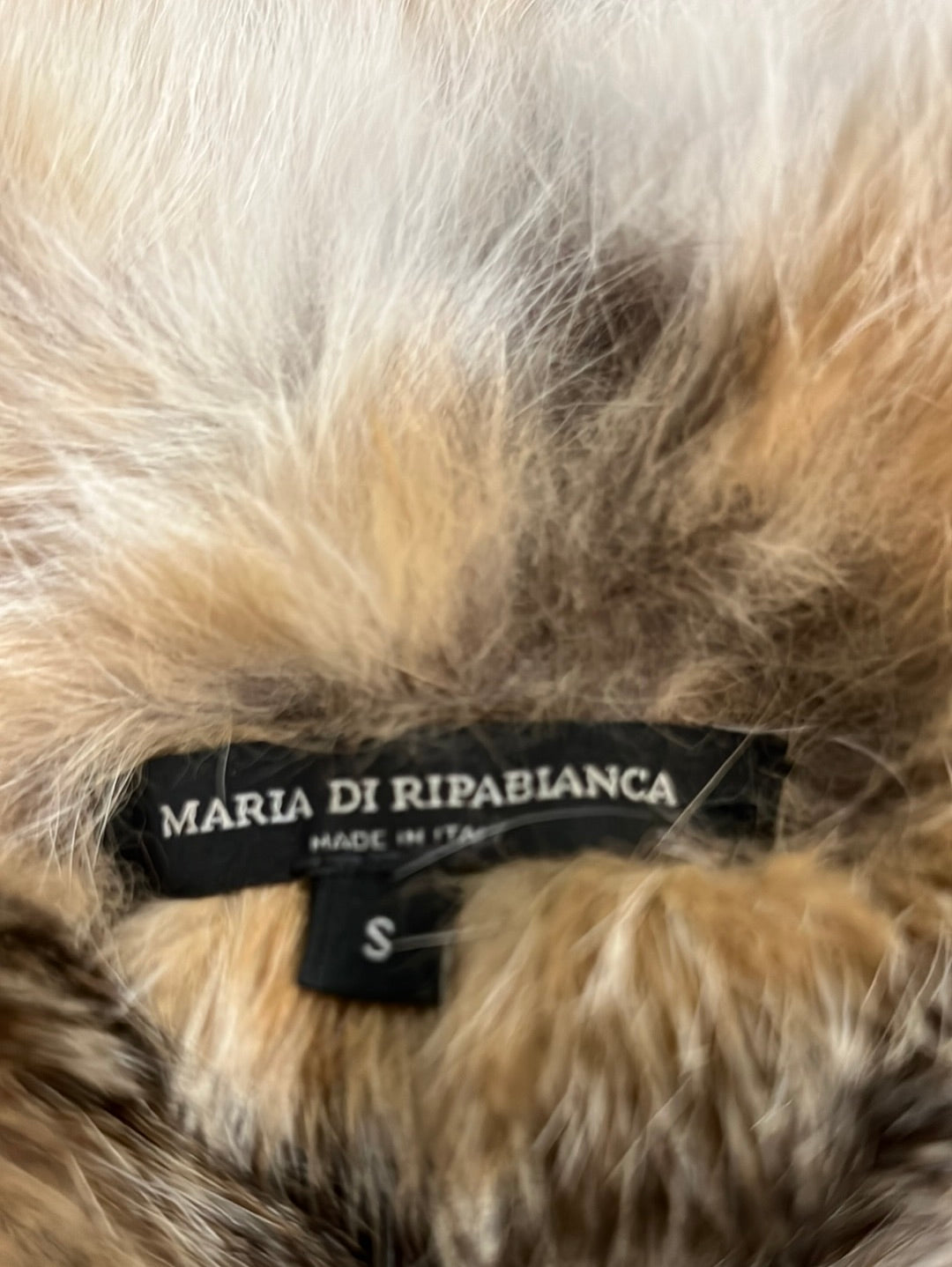 MARIA DI RIPABIANCA. Denim jacket and fur interior. TS (reversible)