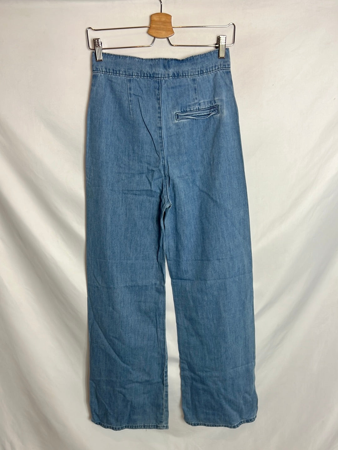 ARTLOVE JEANS. Denim pata ancha bolsillos . T 36