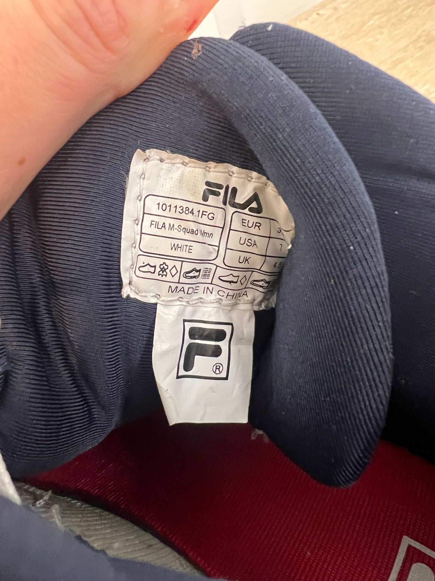 FILA. Zapatillas blancas bota T.38