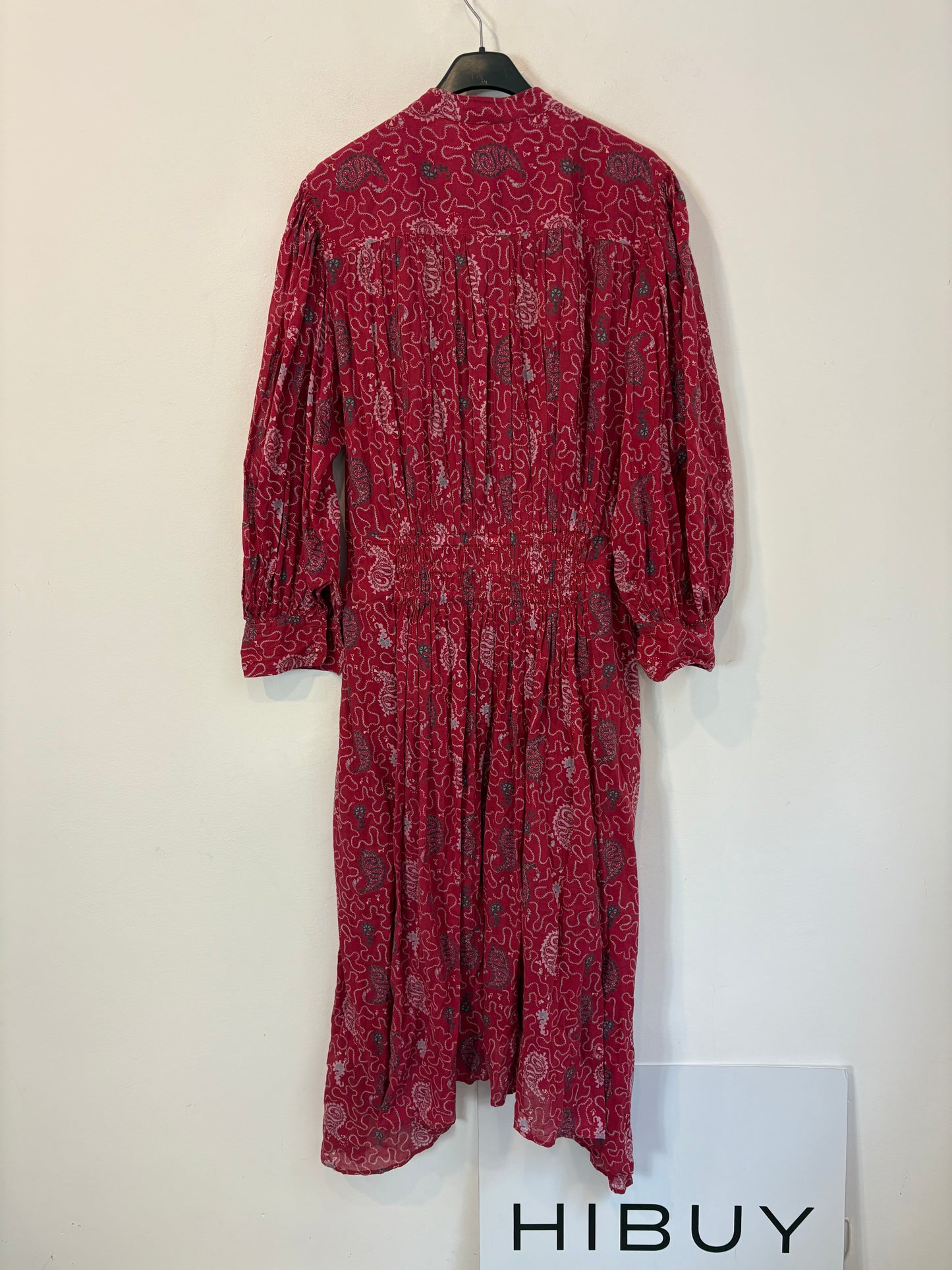 ISABEL MARANT . Vestido largo estampado detalles cintura