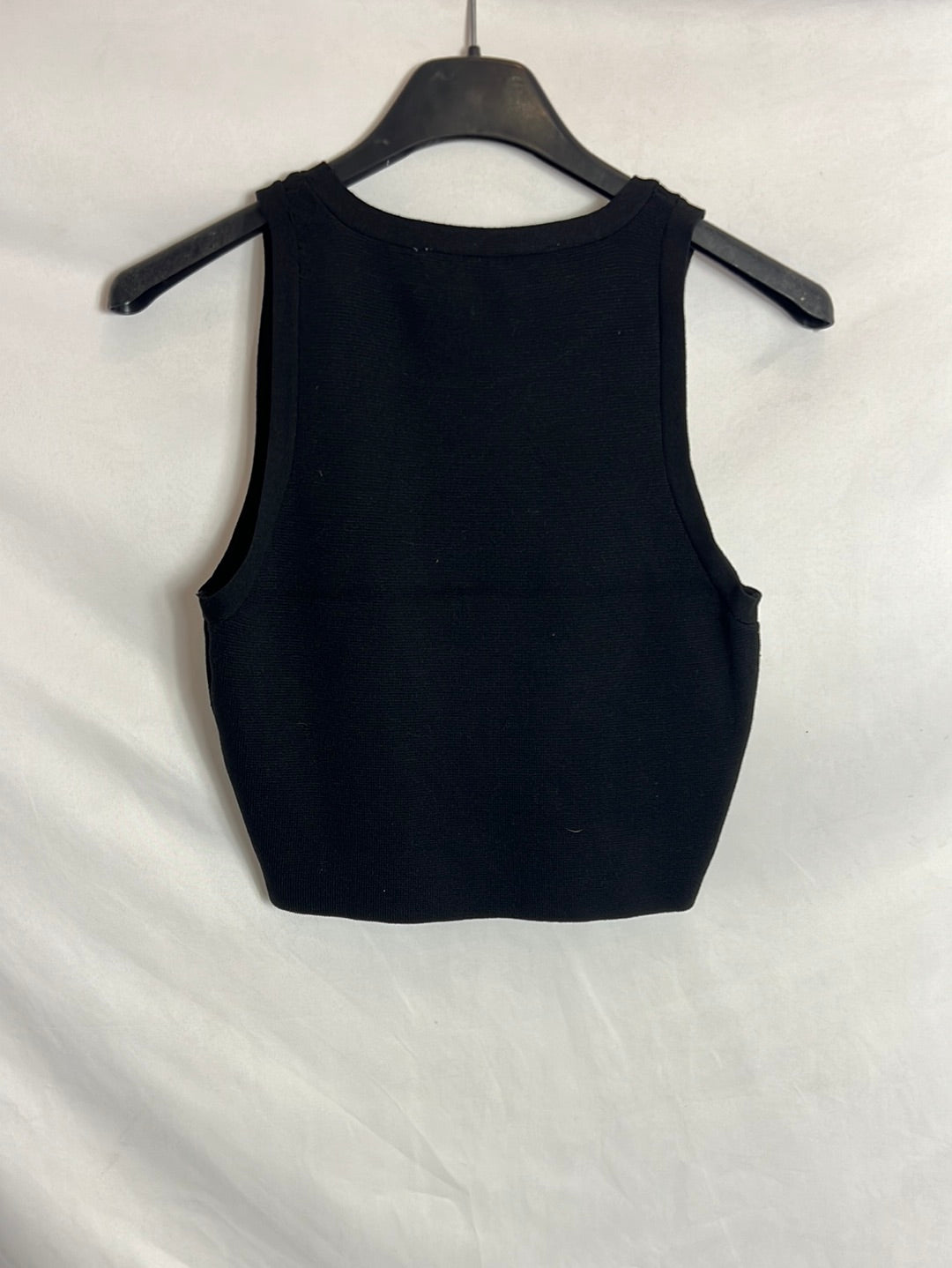 ZARA. Crop top punto negro. T S