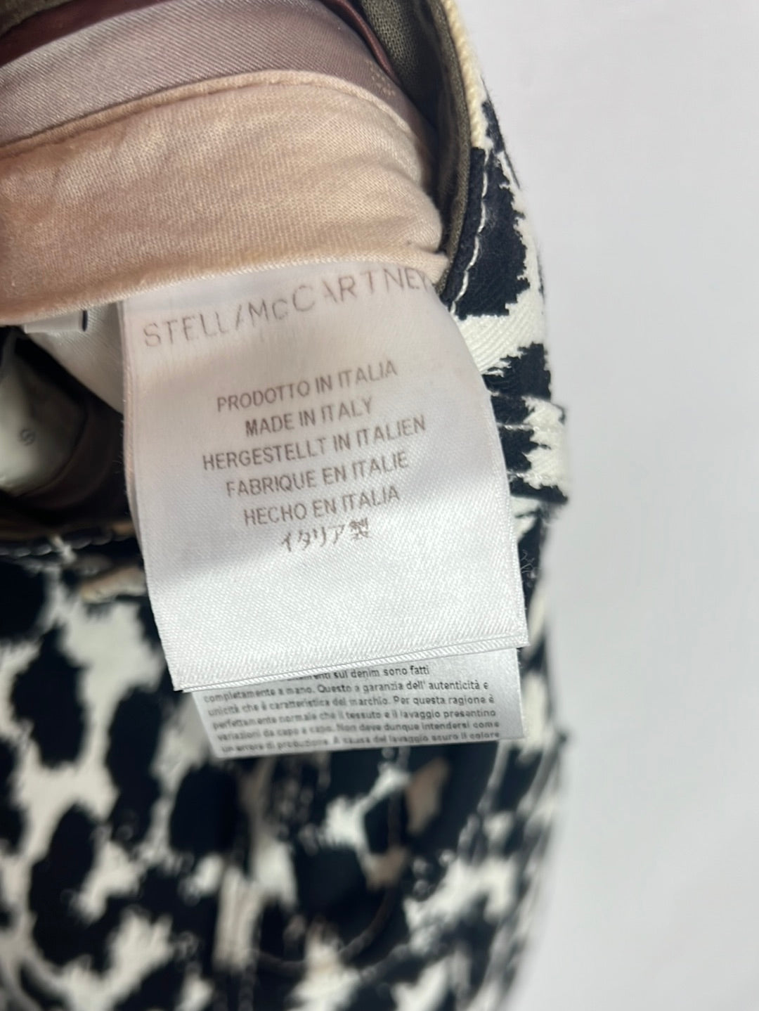 STELLAMcCARTNEY. Black and white denim opening. T38