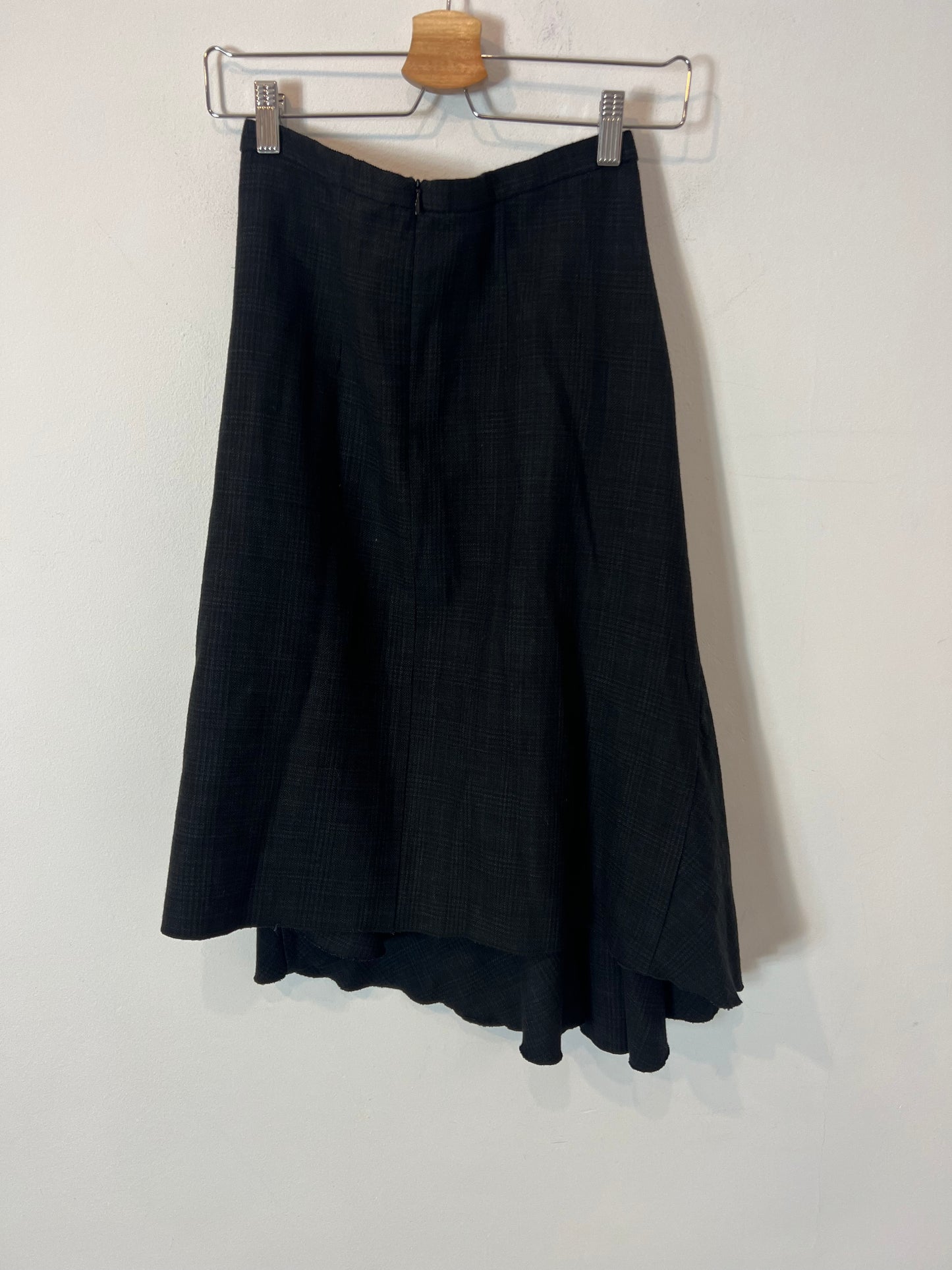 MASSCOB. Falda cuadros asimétrica mezclaT.36