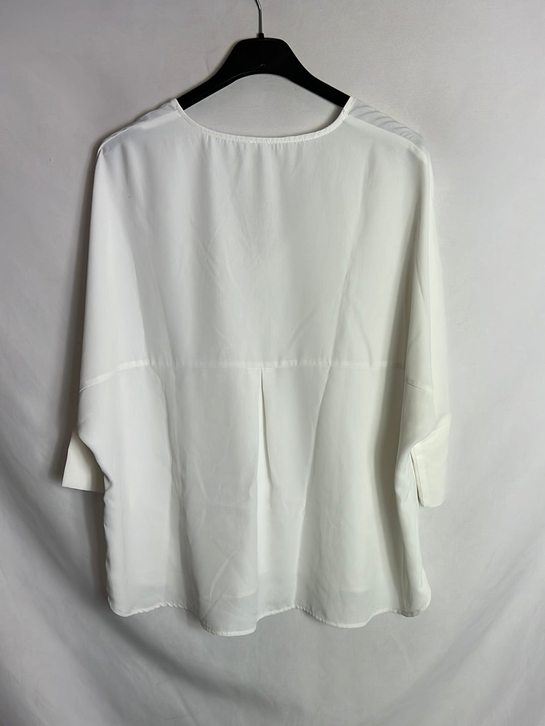 RENATTA&GO . Top blanco fluido . TU (s)