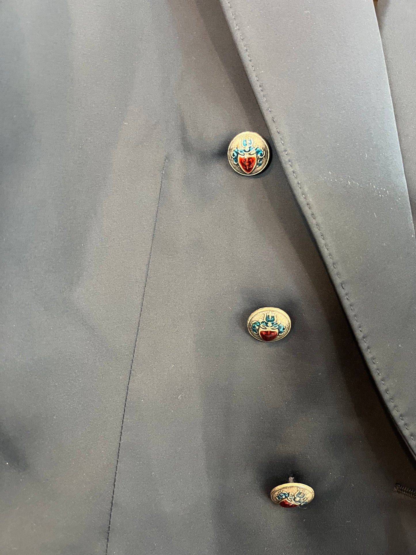 DEVOTA&LOMBA by THE EXTREME COLLECTION. Blue buttoned blazer, size 40.