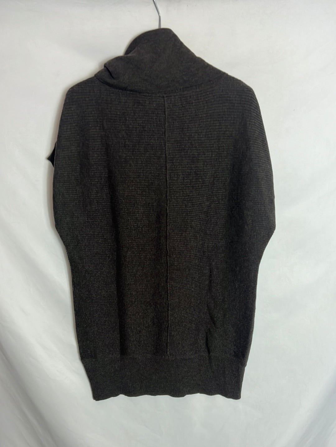 ZENDRA. Jersey sin mangas marrón jaspeado. T S