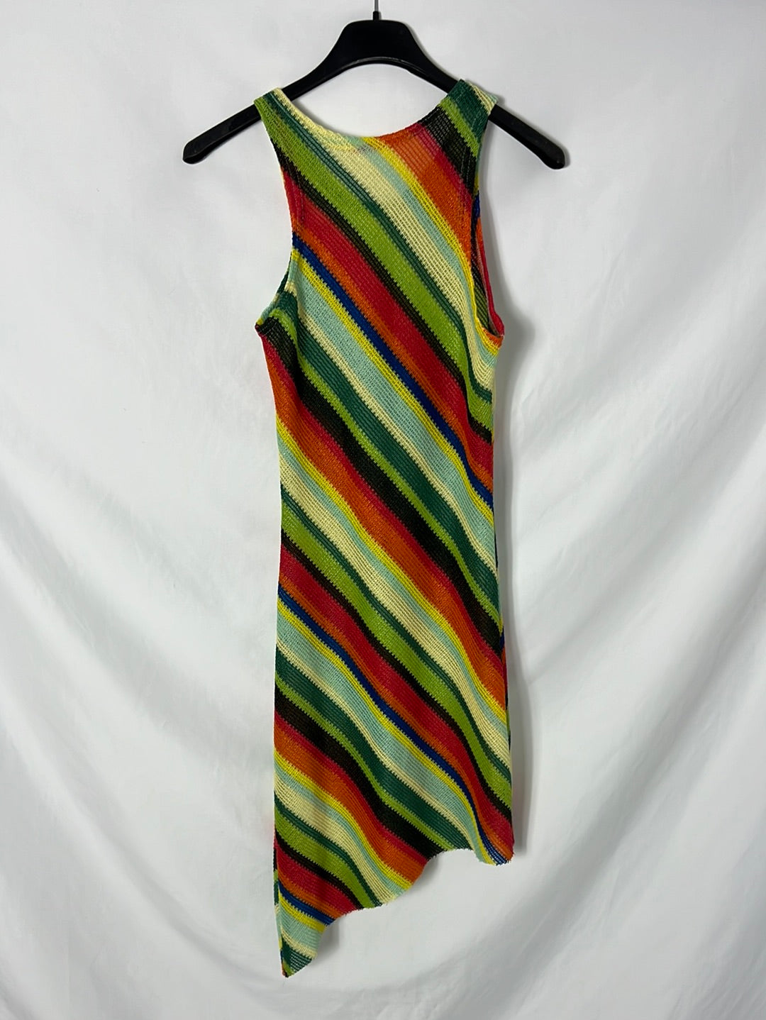 OTHERS. Asymmetrical striped dress Ts