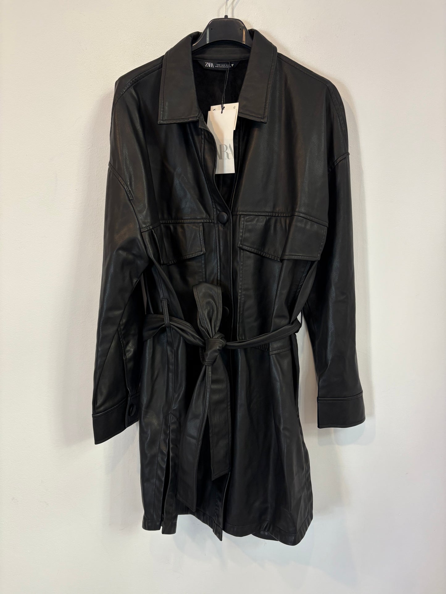 ZARA. Jacket with mottled gray wool. TS