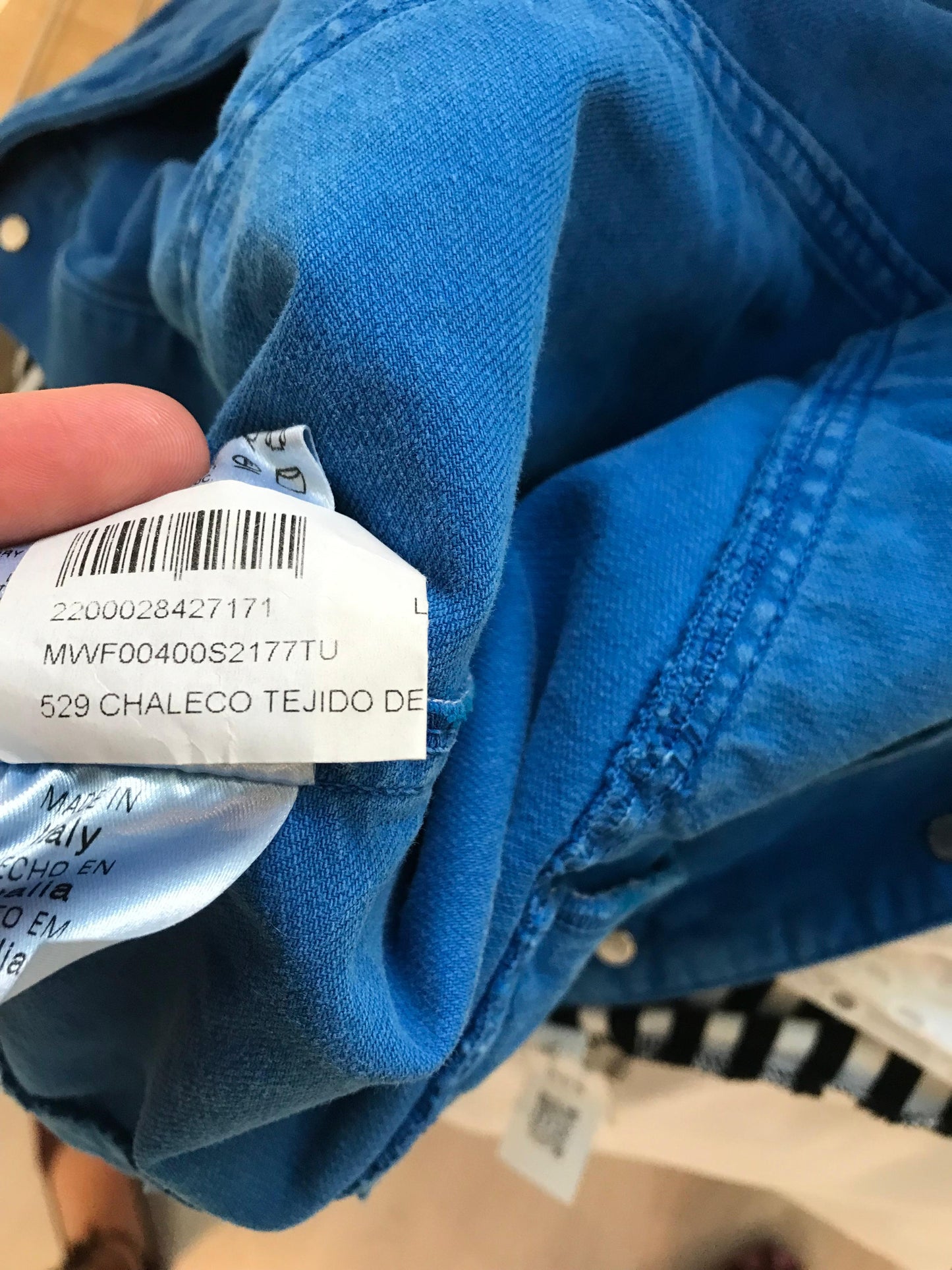 MOSCHINO LOVE. Chaleco denim vintage