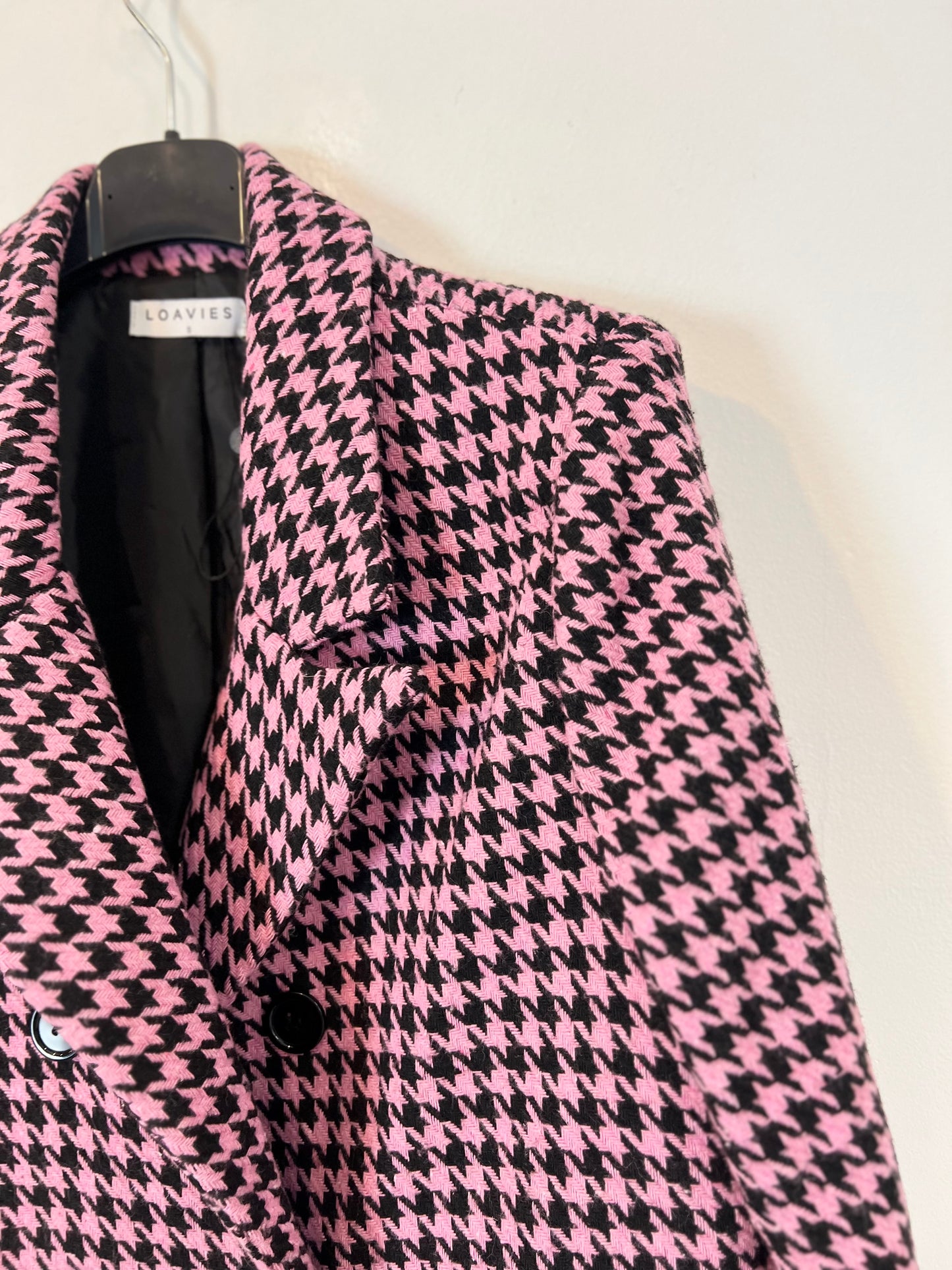 LOAVIES. Chaqueta crop pata de galo T.s