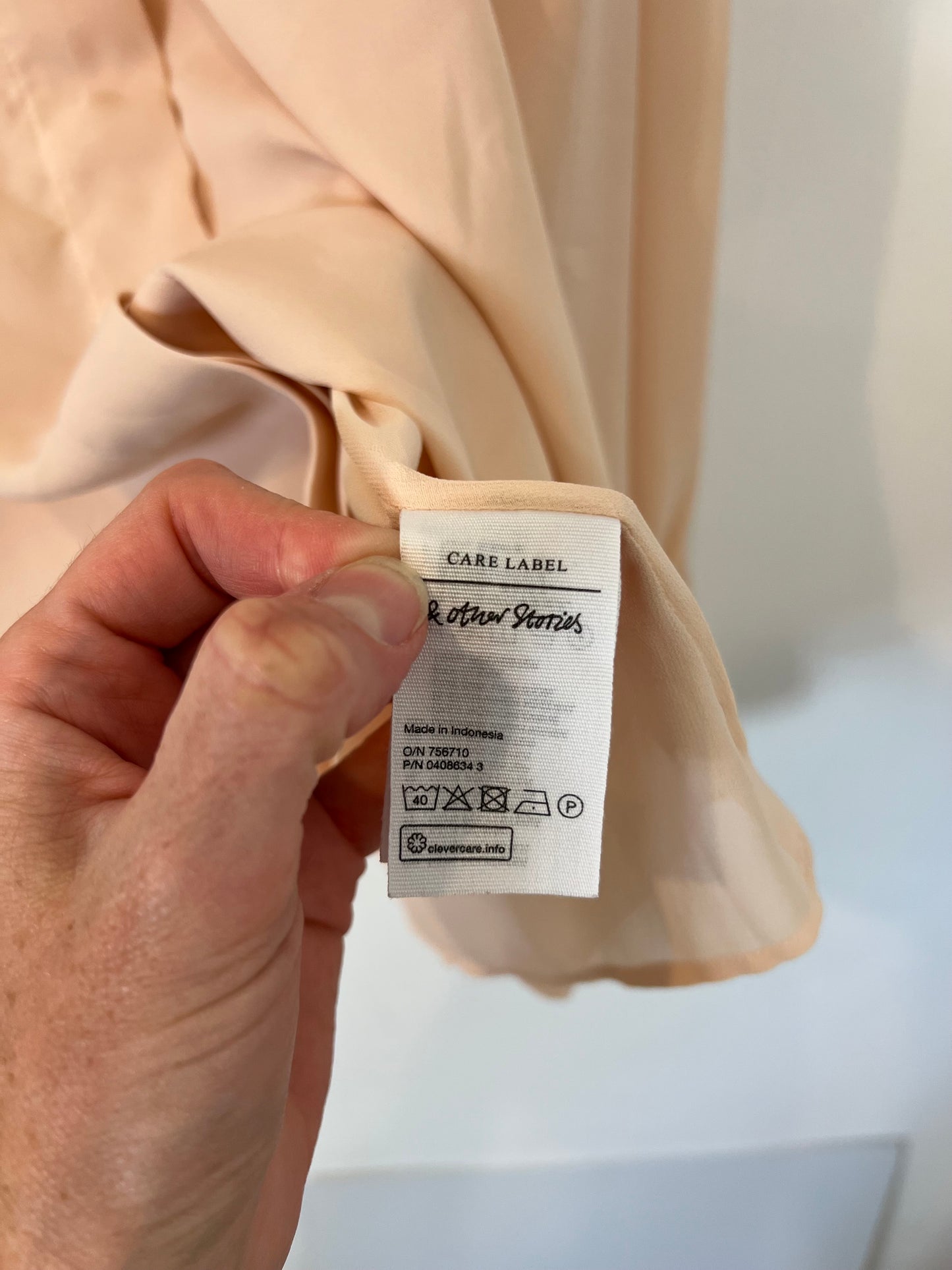 &OTHER STORIES. Blusa rosa plisada T.36