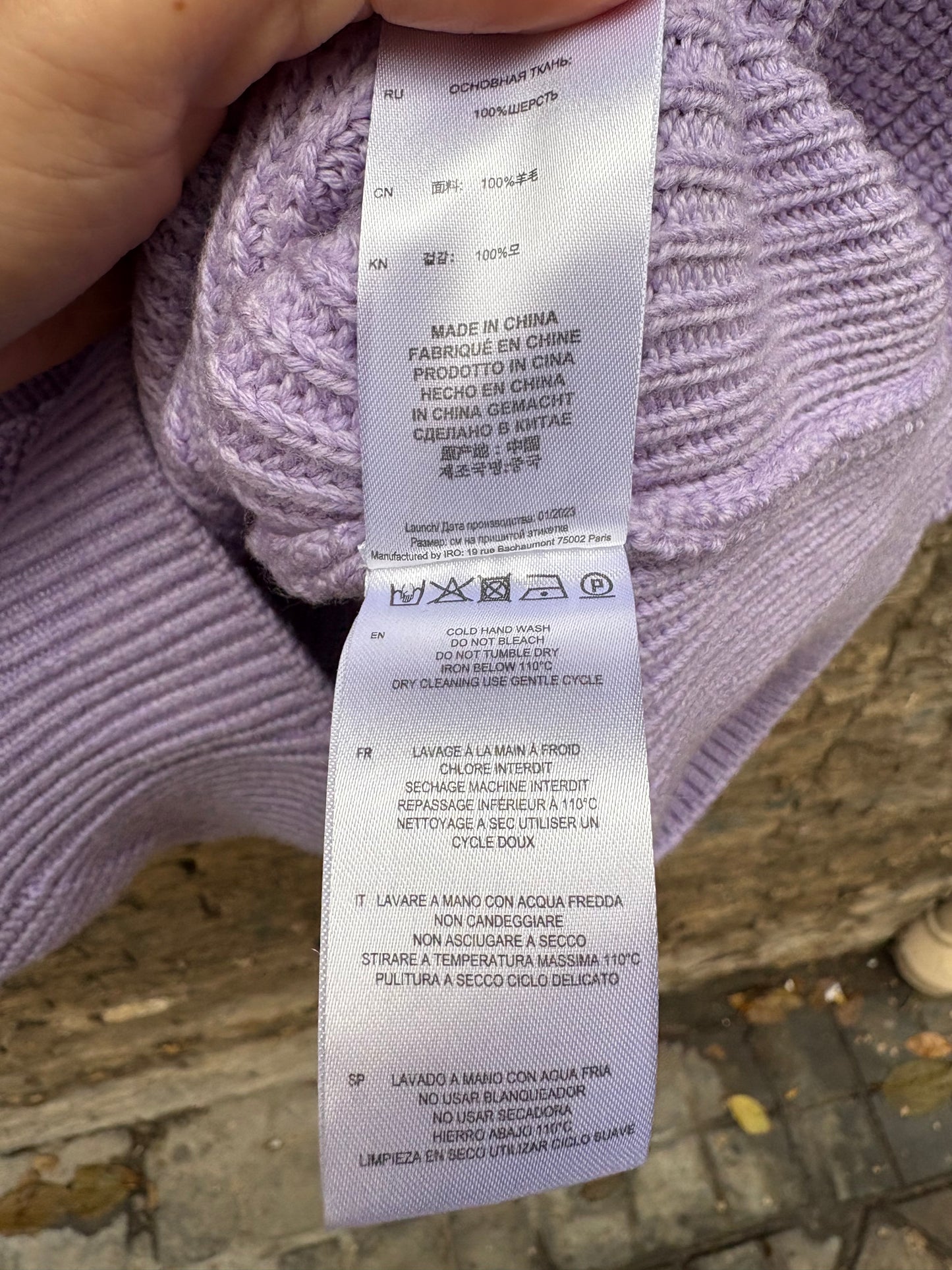 IRO. Jersey sin mangas malva