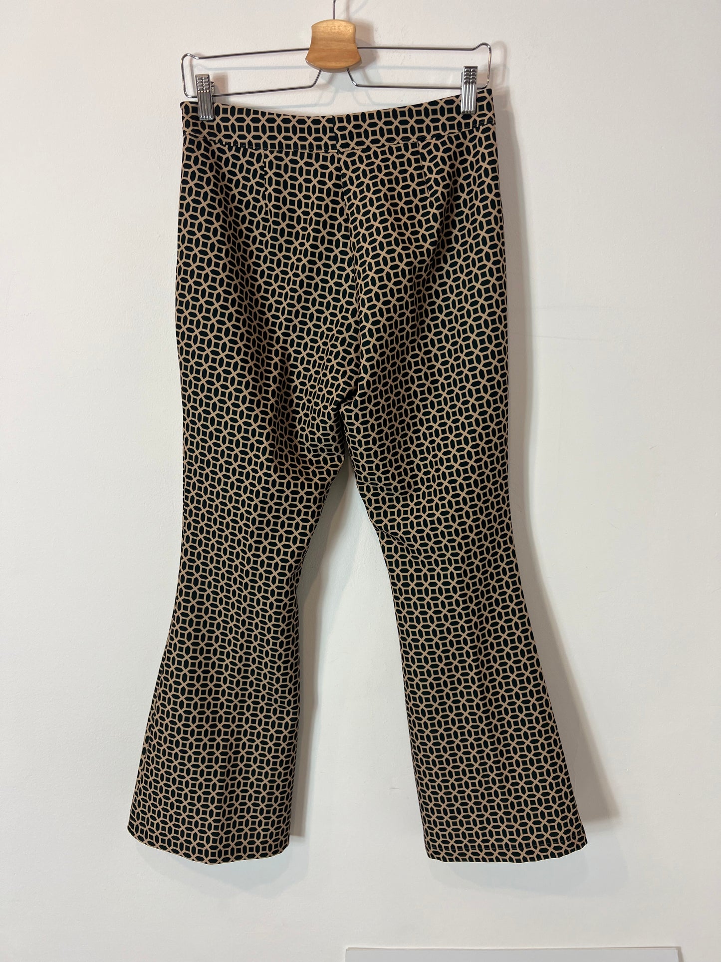 ERRE. Black printed trousers size 38