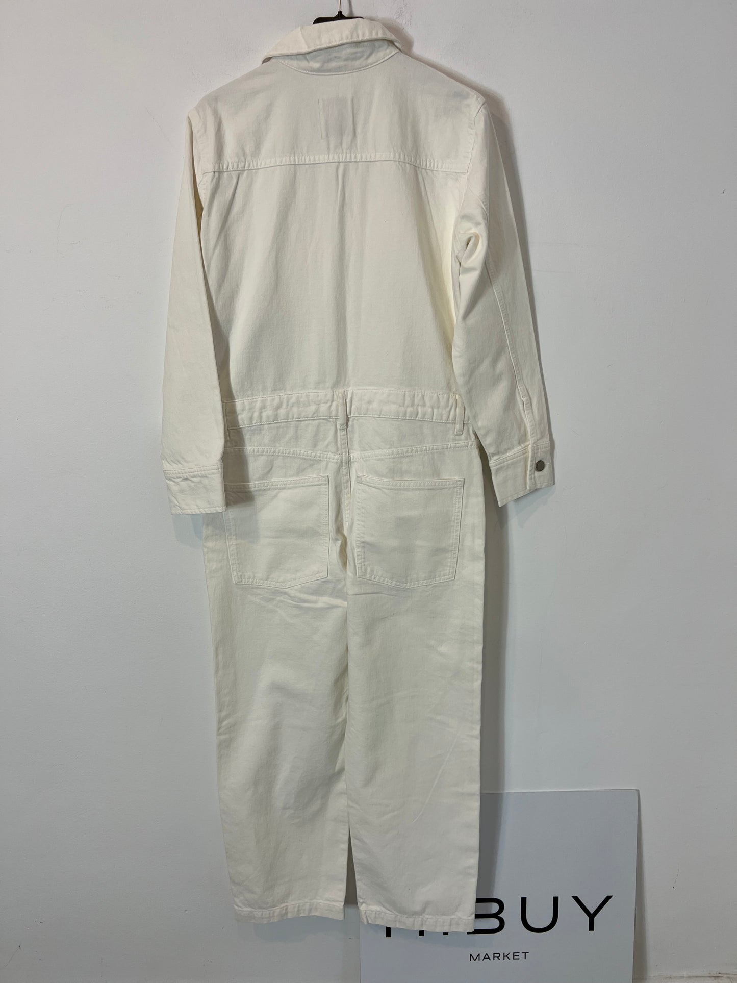 ZARA. Mono denim blanco T.s