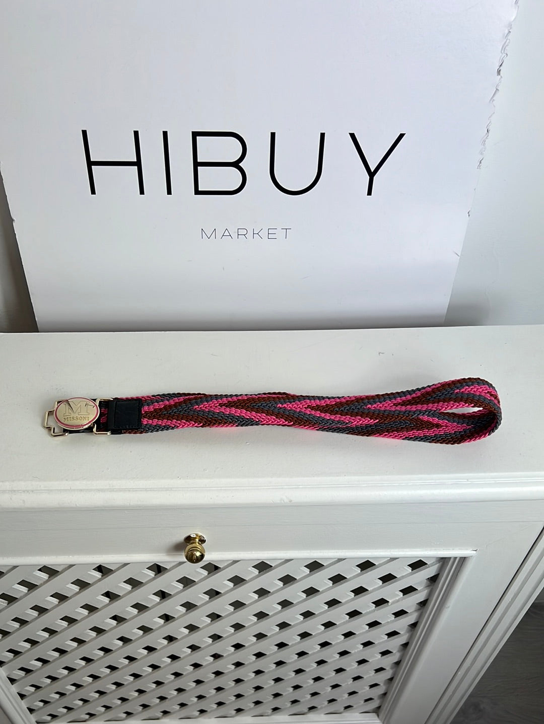 MISSONI. Elastic braided belt in colors. TL