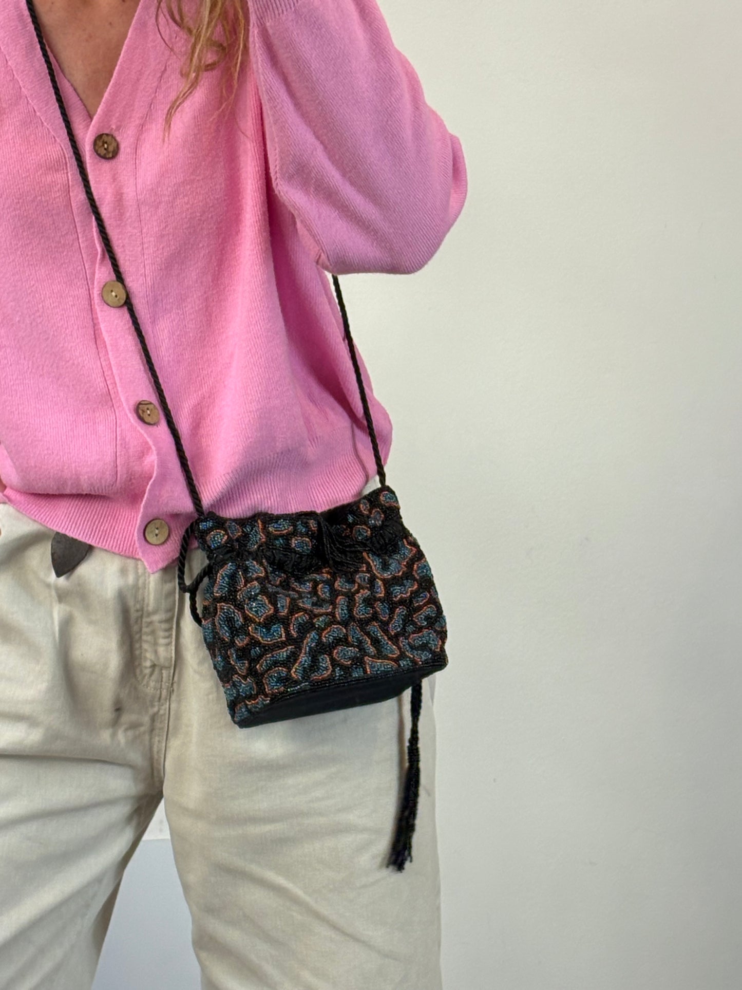 SÉZANE. Multicolored raffia bag