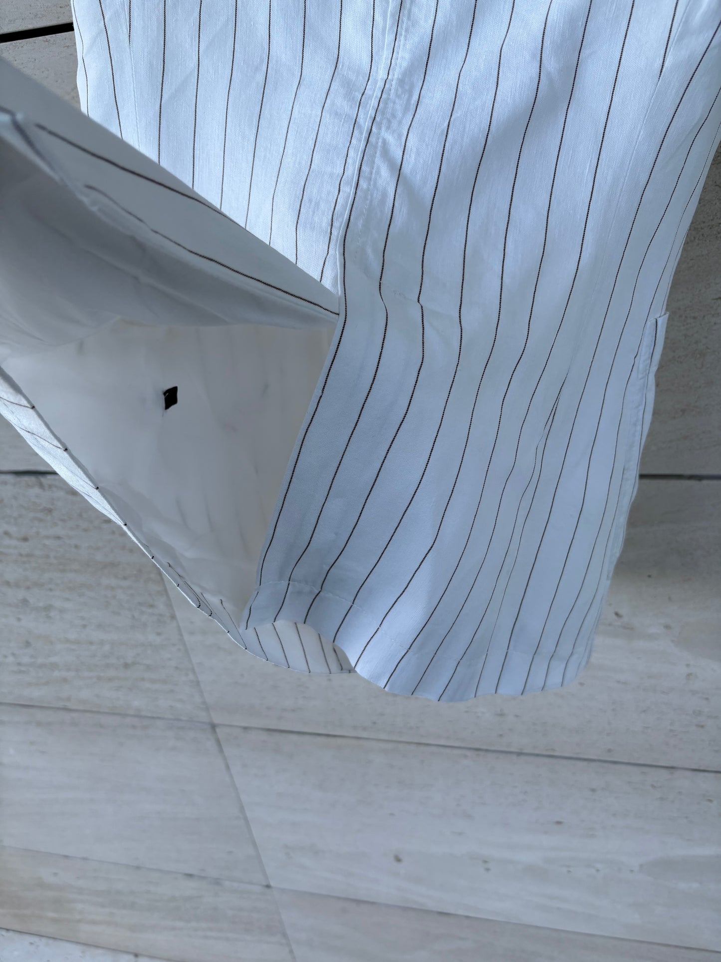 MASSIMO DUTTI. Chaleco mezcla rayas