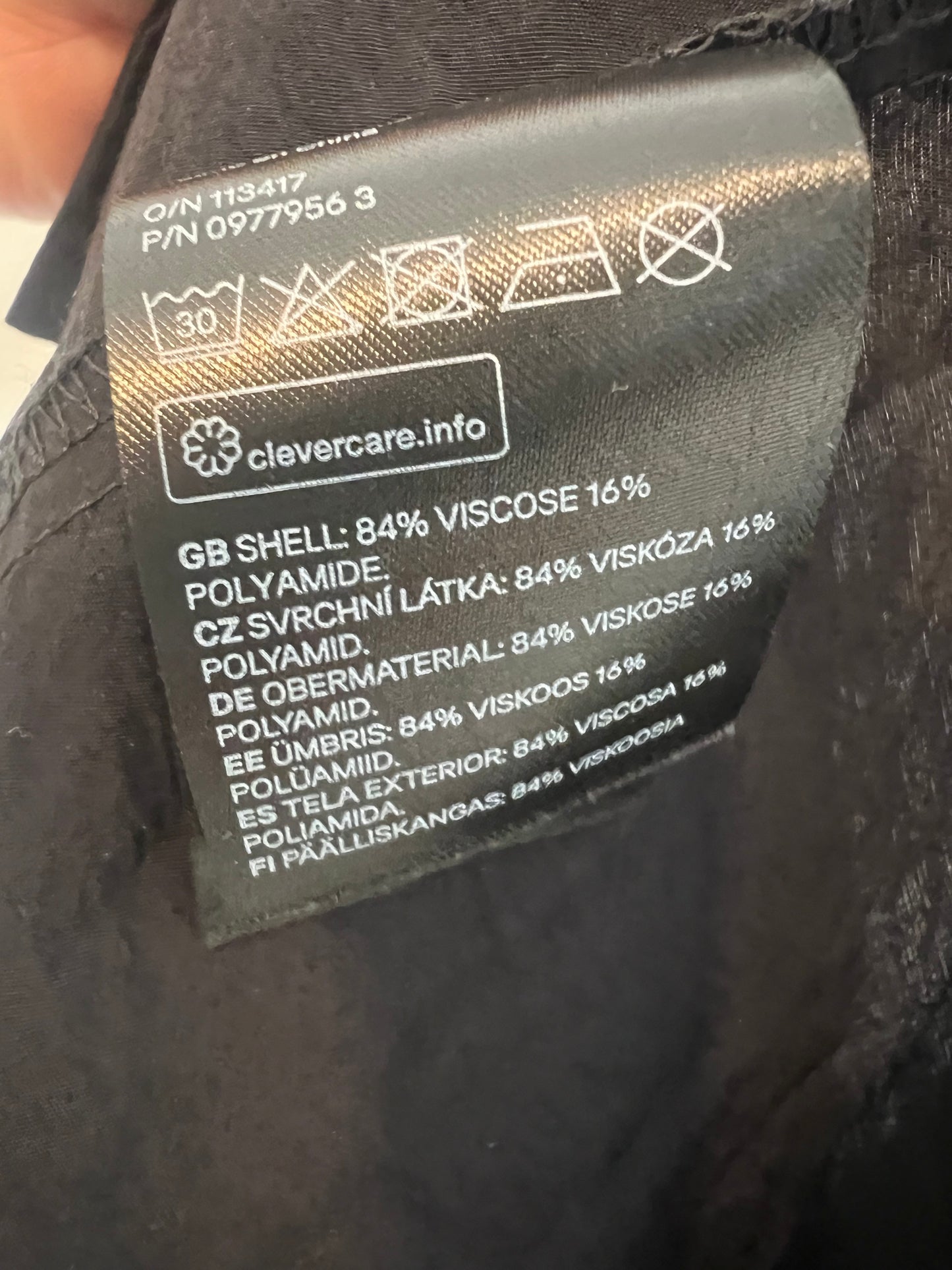 H&M. Long black dress with bow, size XXL