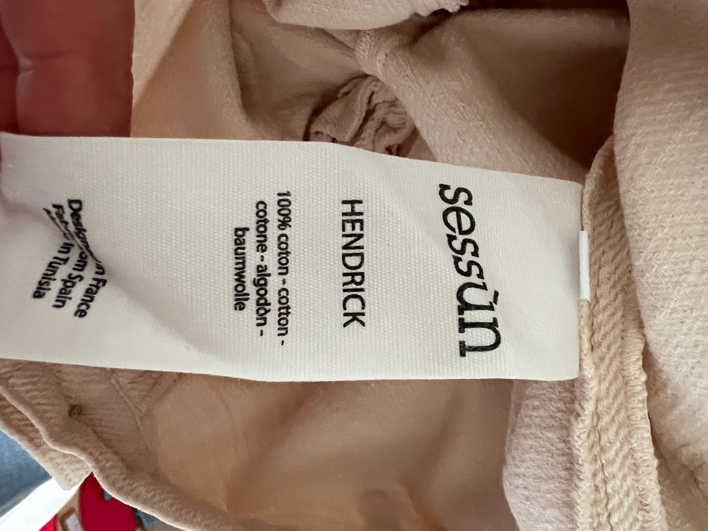 SESSUN. Pantalón ancho beige T.36