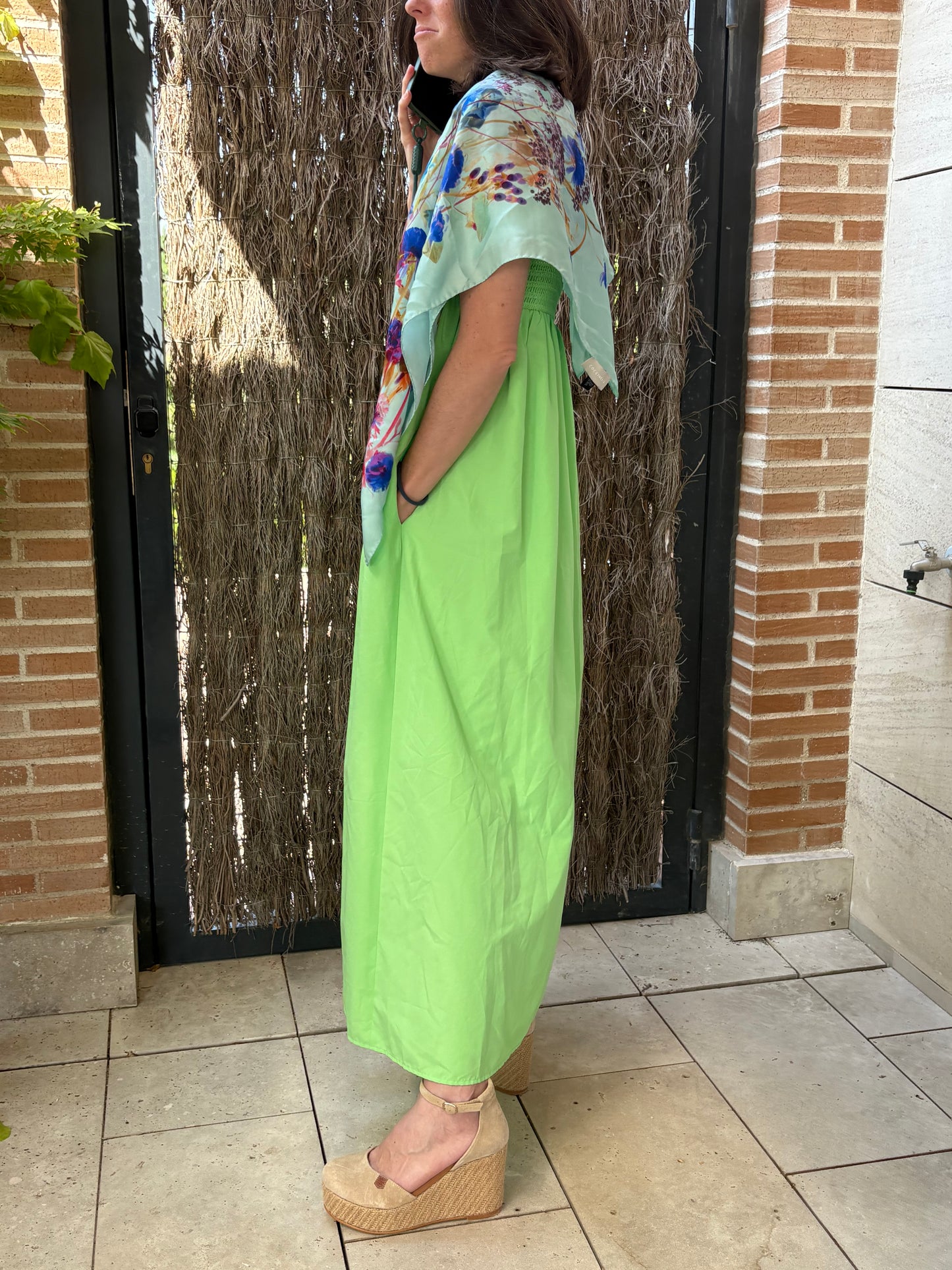 COCCINELLE. Pañuelo seda estampado