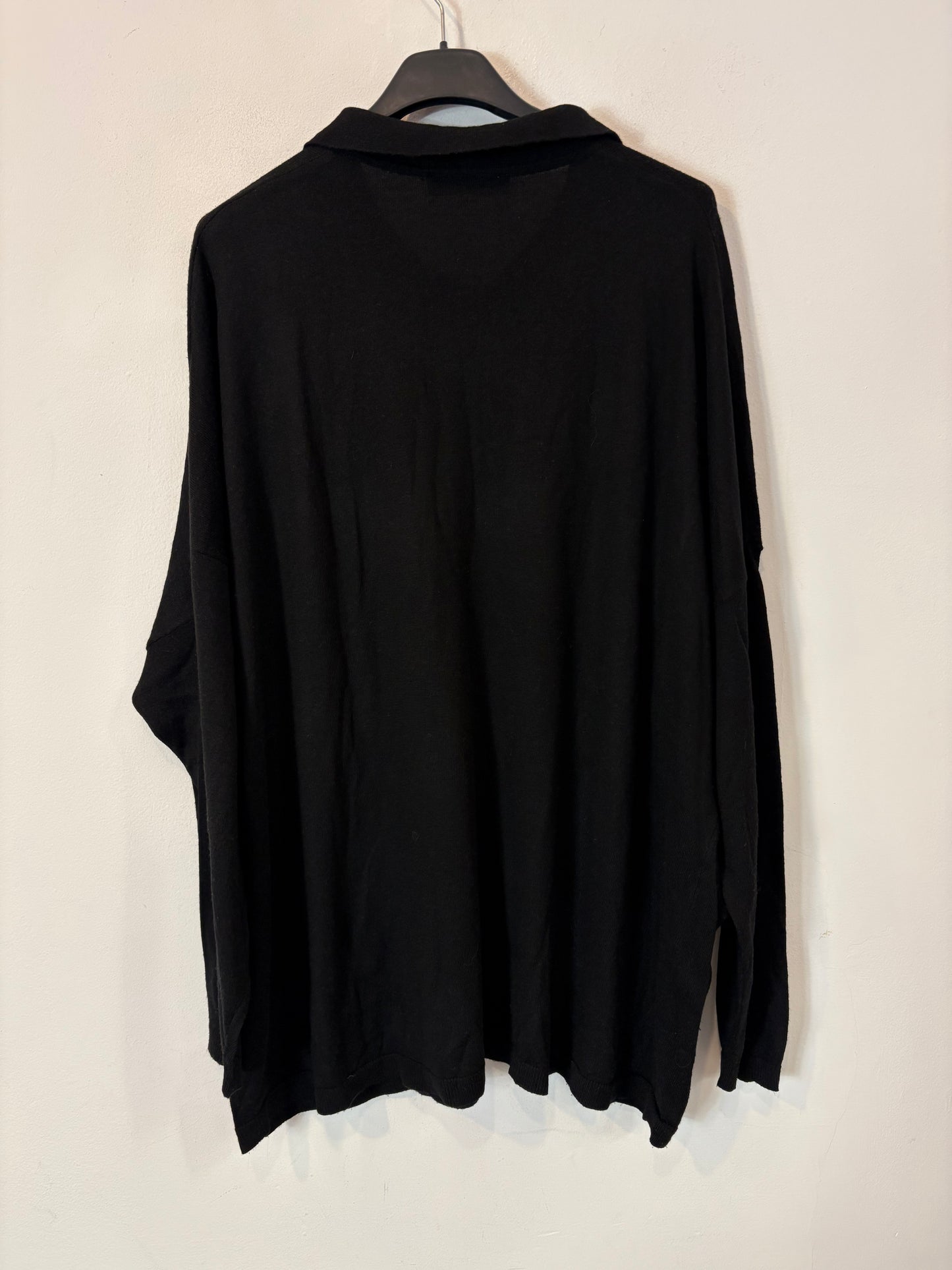 ZARA. Jersey polero negro lana