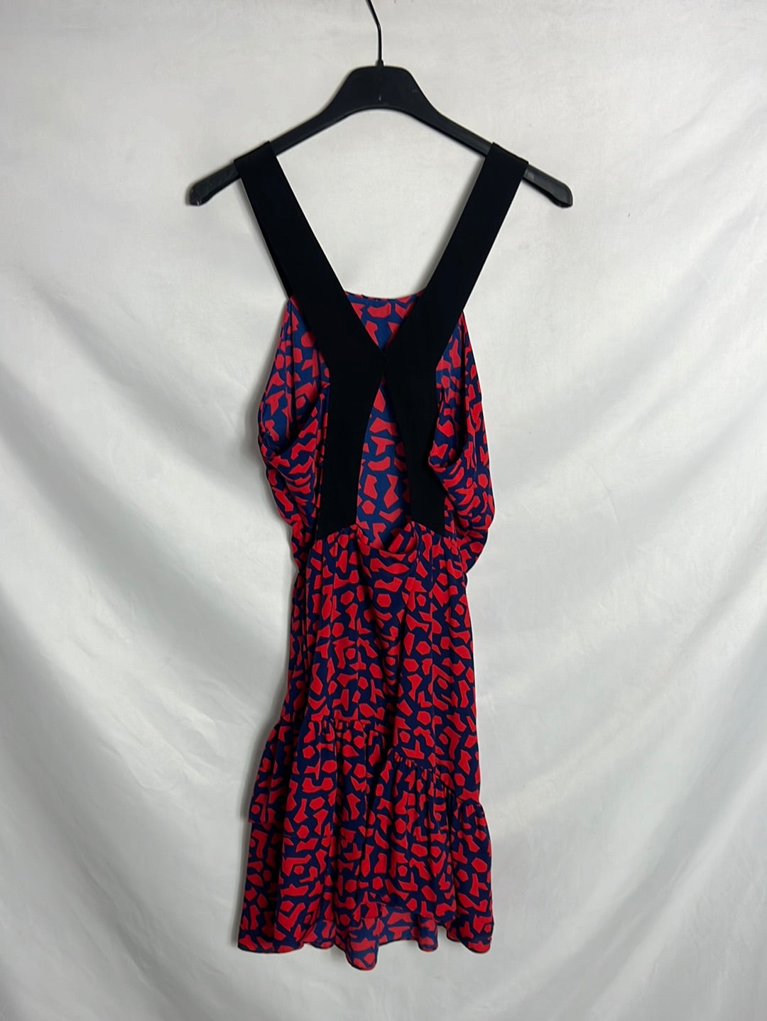 SANDRO. Vestido corto tricolor. T 1(S)