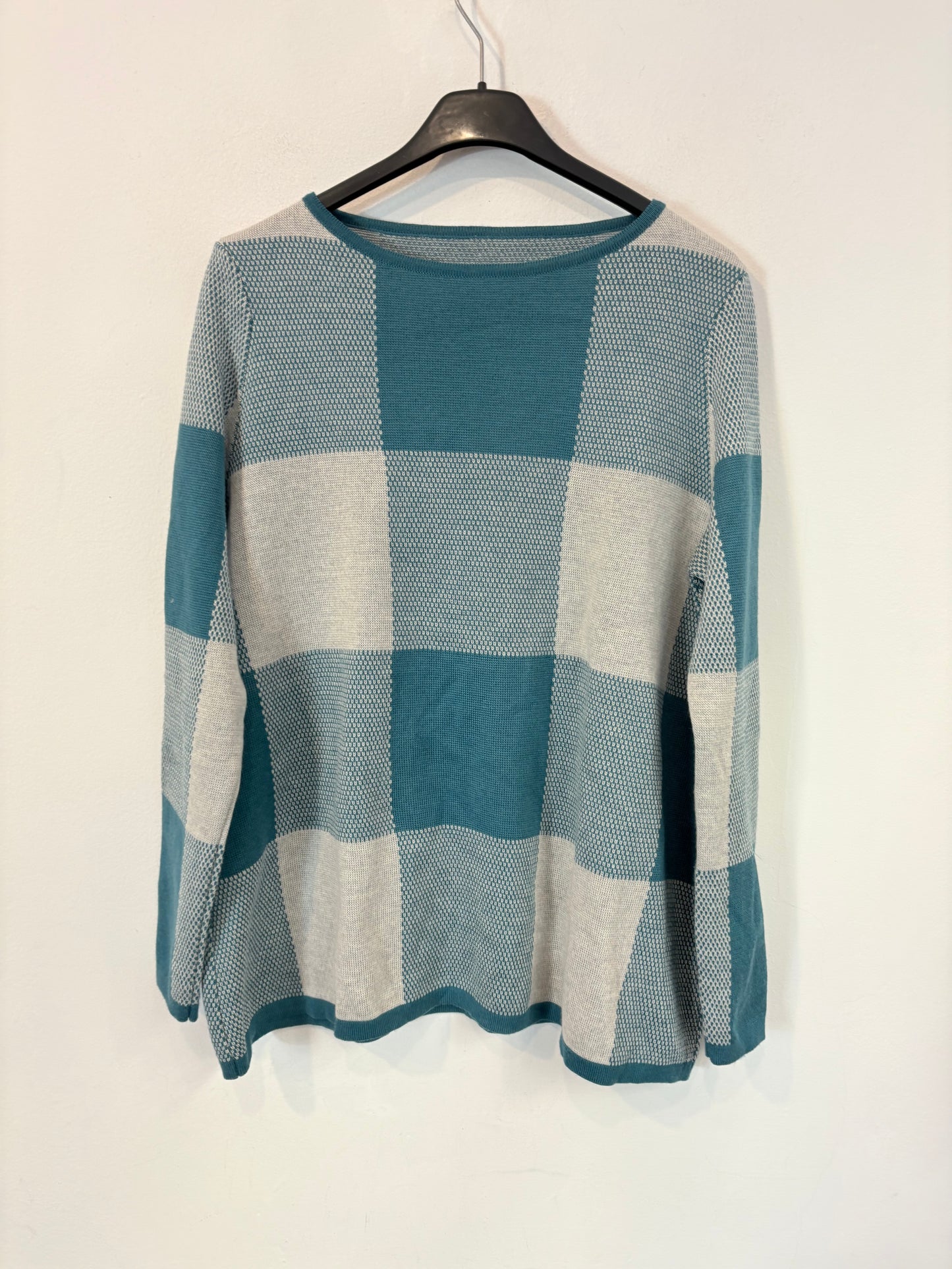 LA CASITA DE WENDY. Jersey cuadros azul merino