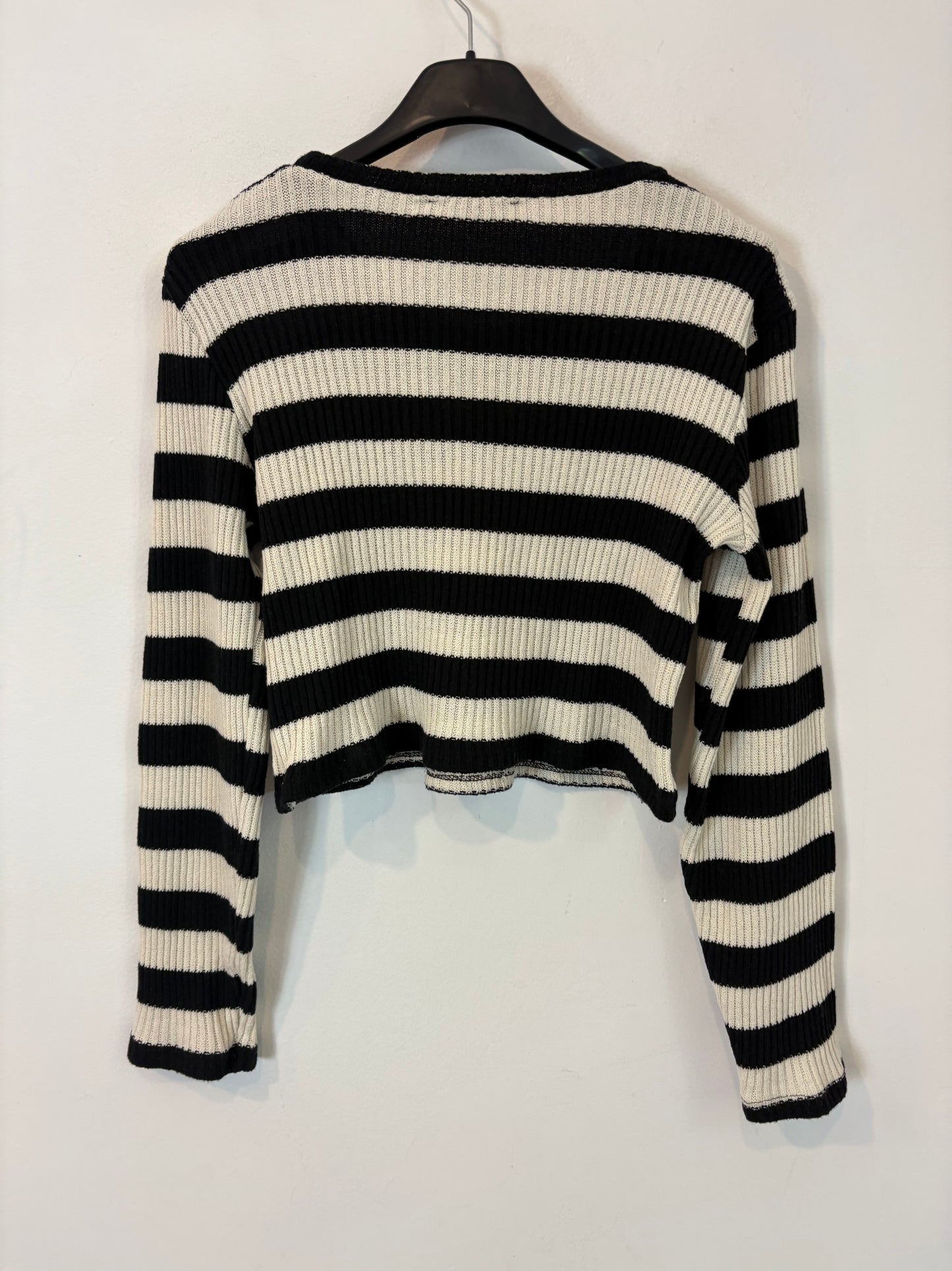 ZARA. Striped knit top. TM