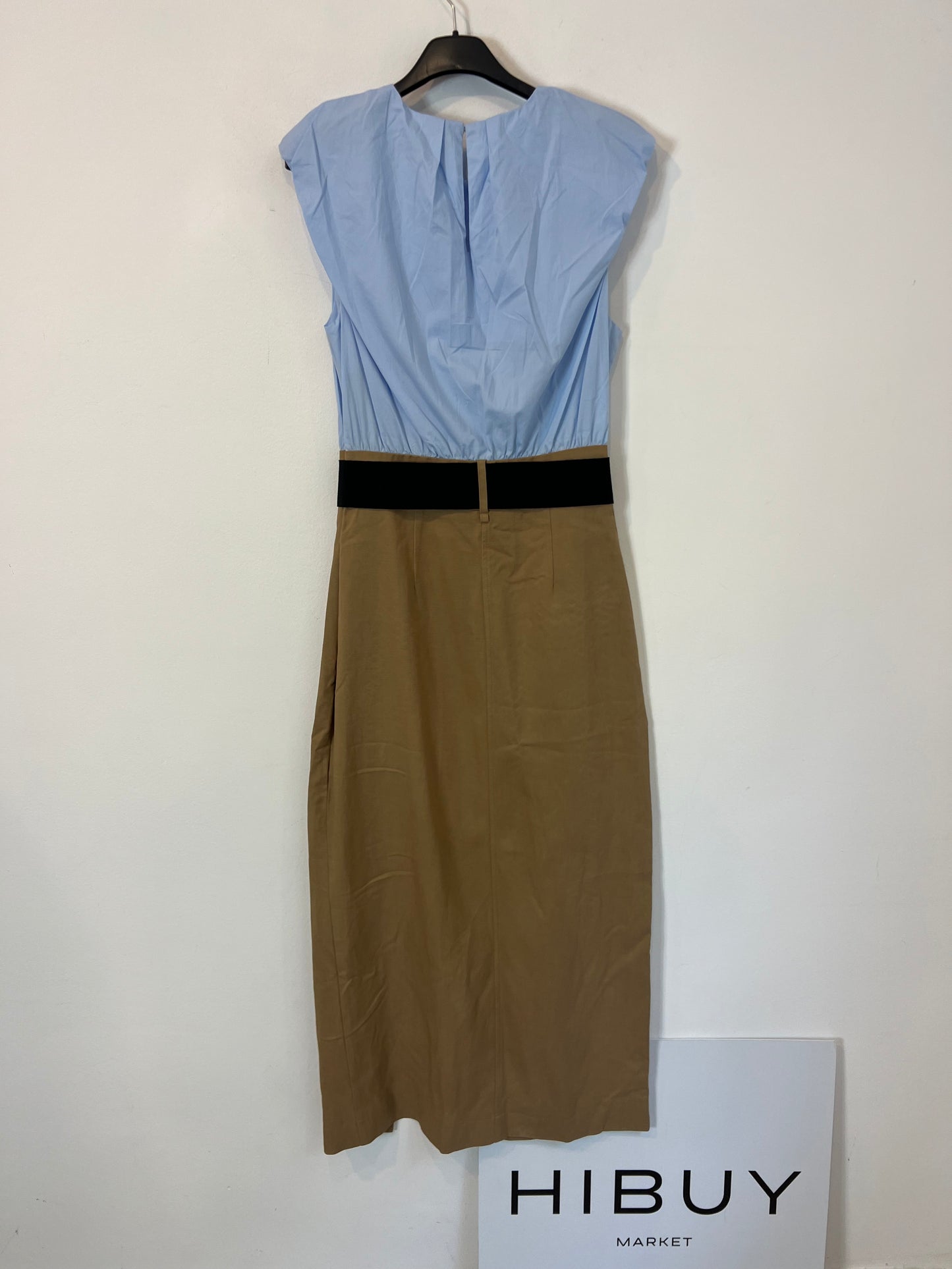 ZARA. Vestido midi tricolor. T XS