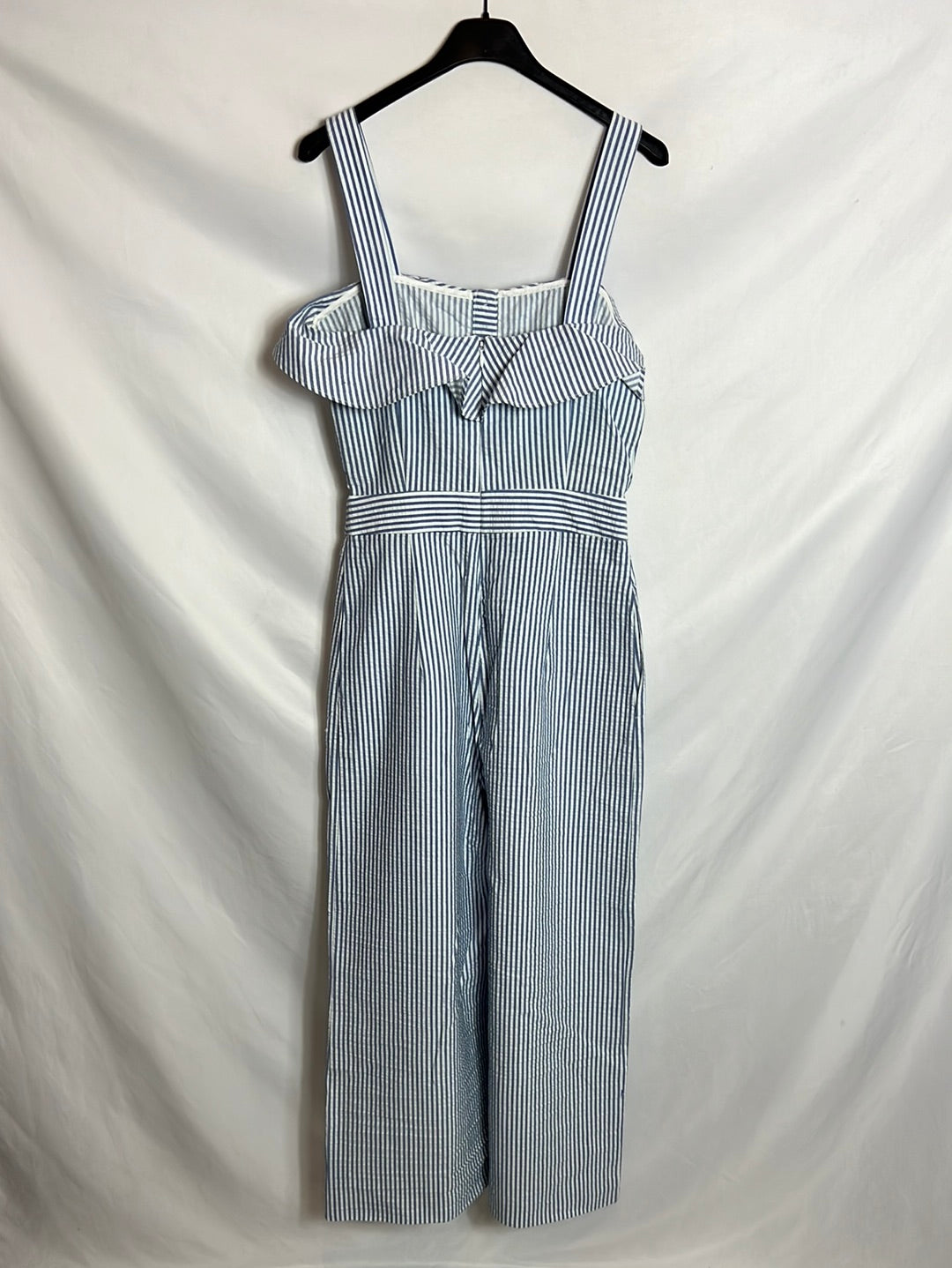 ZARA. Mono culotte rayas textura. T S