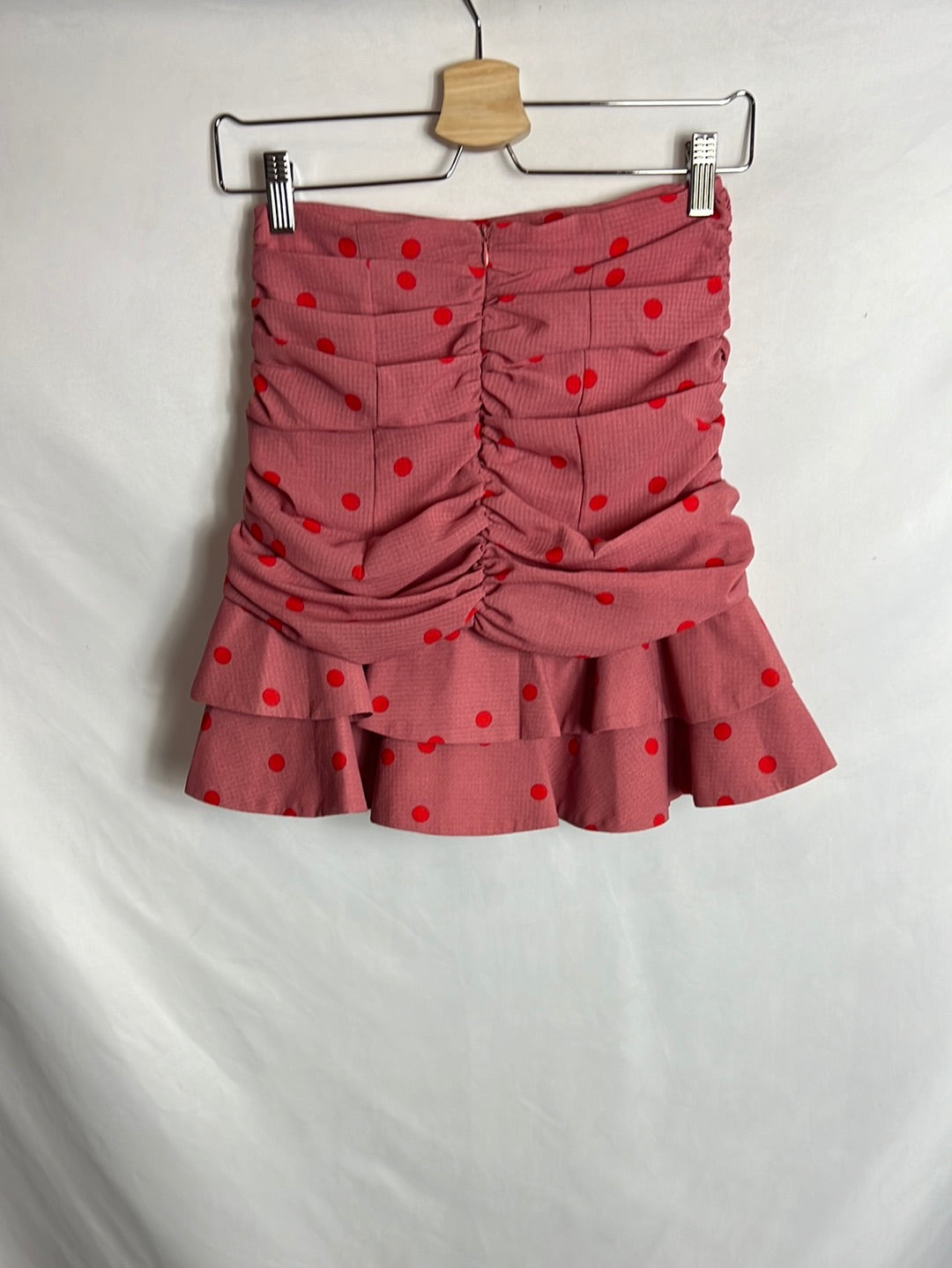 LOAVIES. Falda rosa lunares T.xs