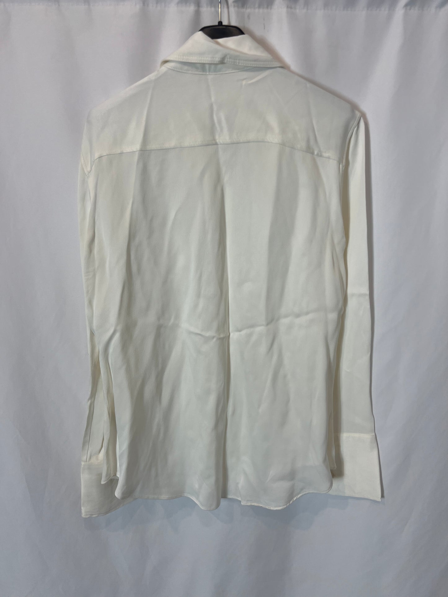 ZARA. White satin blouse Tm