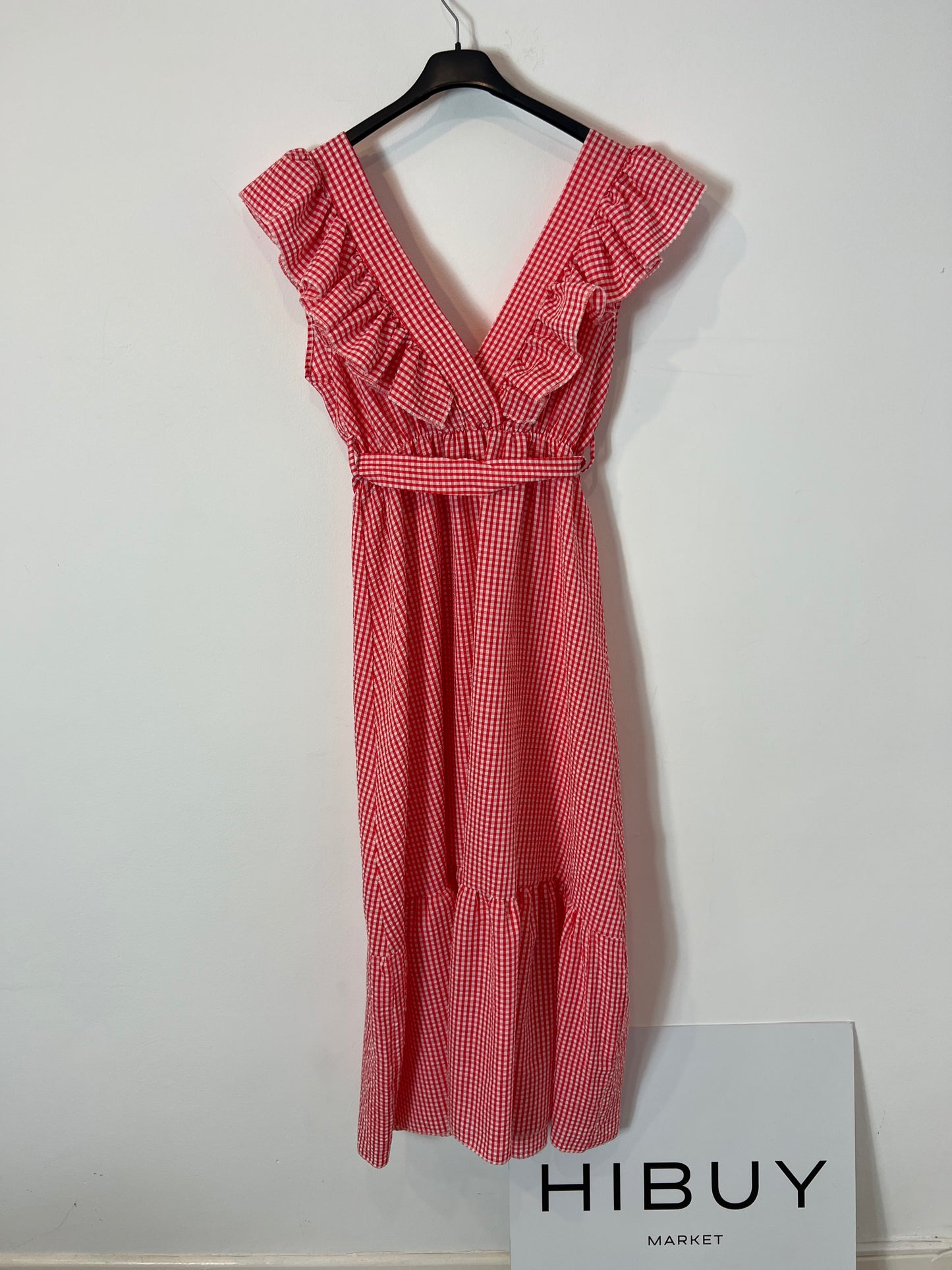 OTRAS. Vestido largo cuadros vichy T.u(s)