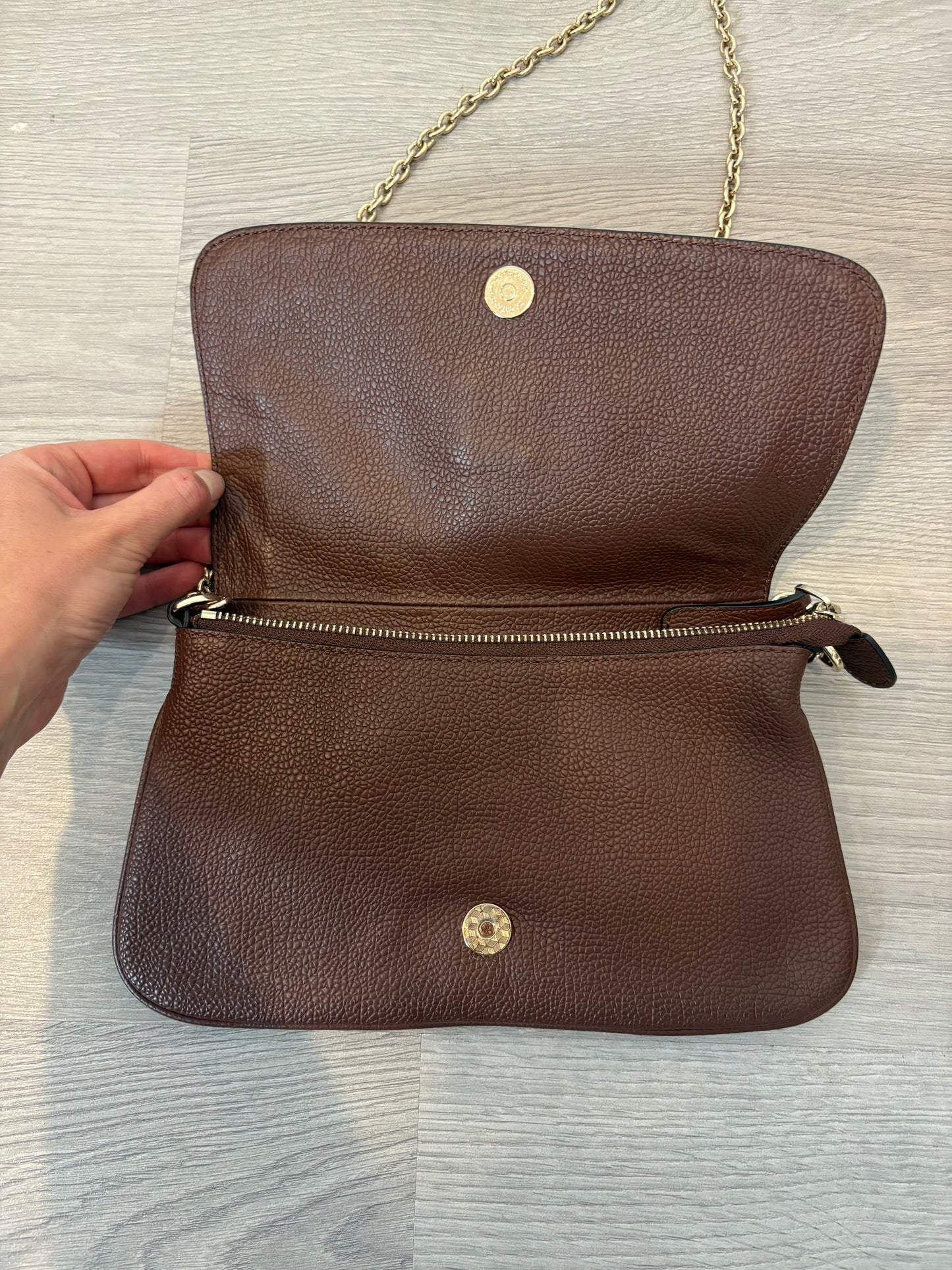 ROBERTO VERINO. Bolso marrón piel