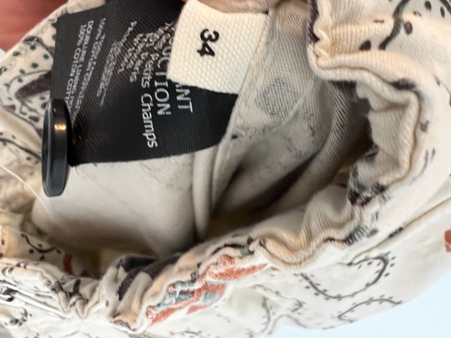ISABEL MARANT. Printed cargo pants size 34