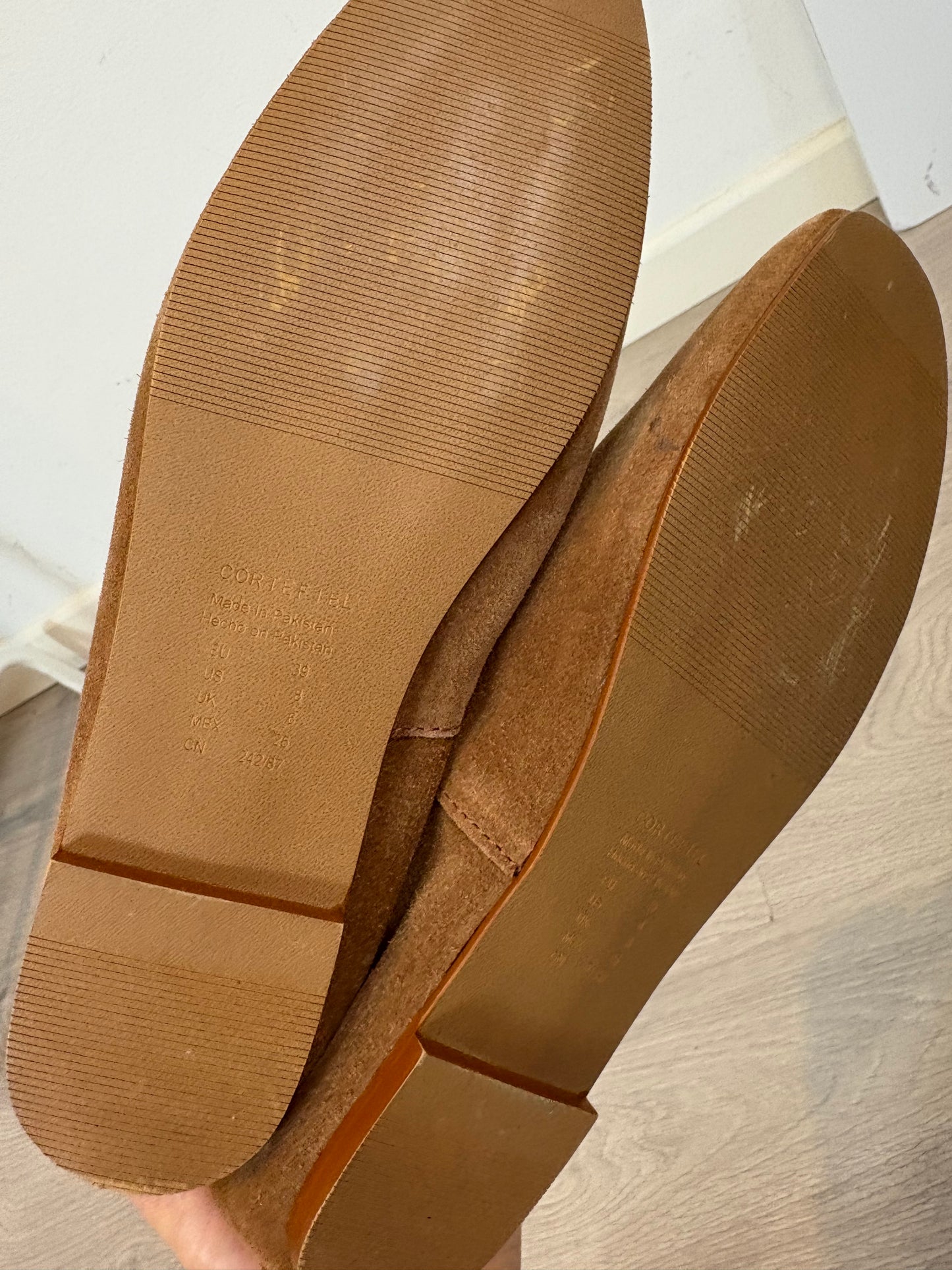 Bailarina ante beige T.39