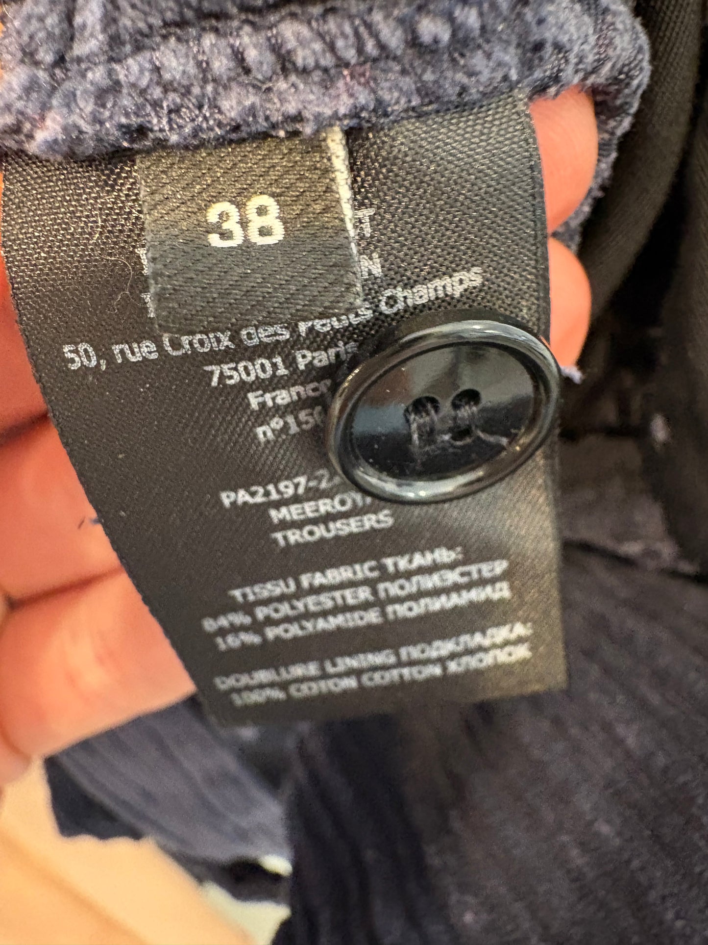 WINDSOR. Navy blue cashmere blazer. T 38