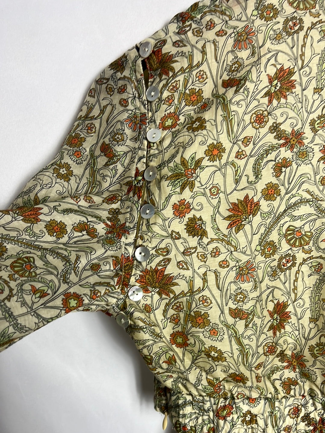 MACSENS. Long printed dress with openings. TM