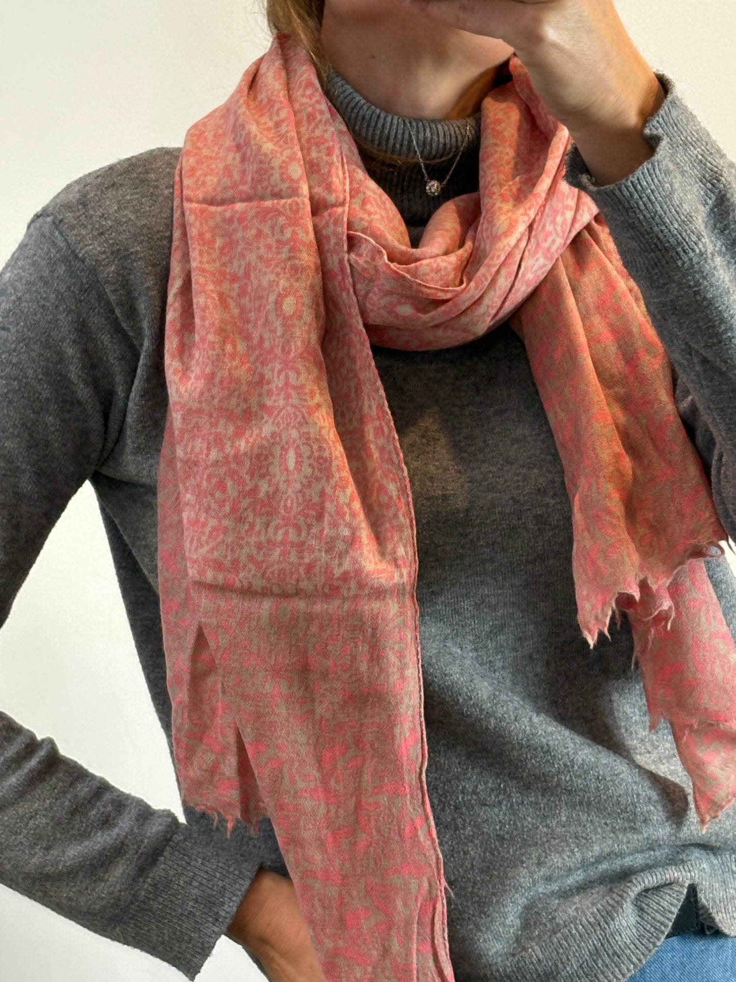 CHERRIES. Flowy purple top. Size XL