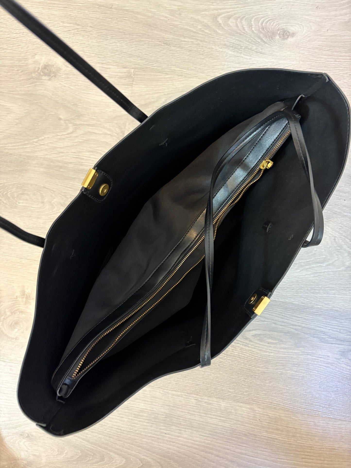 MANGO. Bolso shopper negro