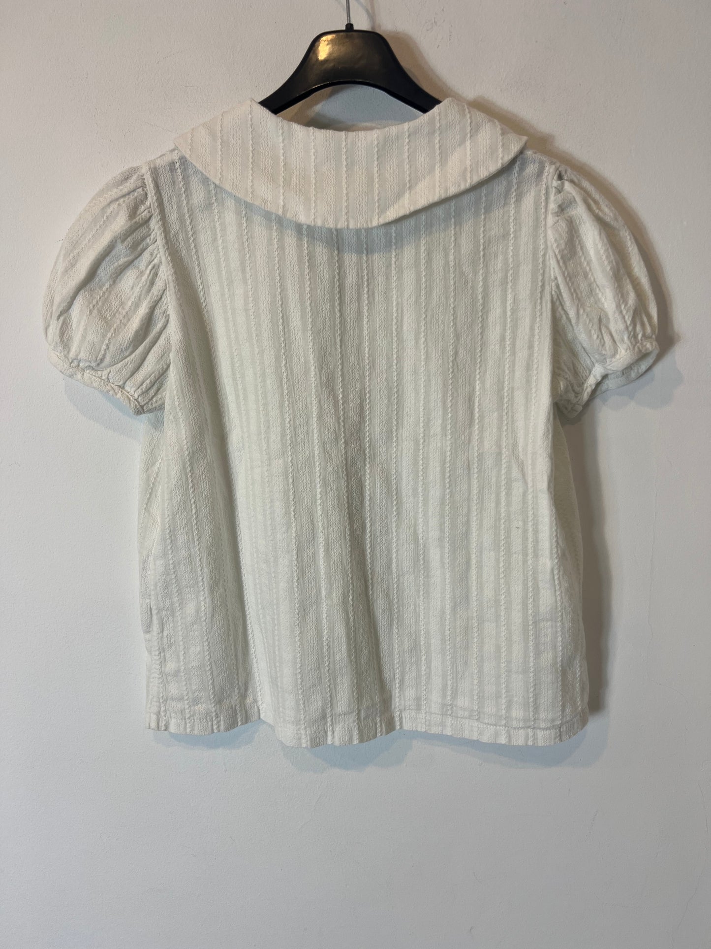 BIRINIT. Blusa blanca bordados. T S