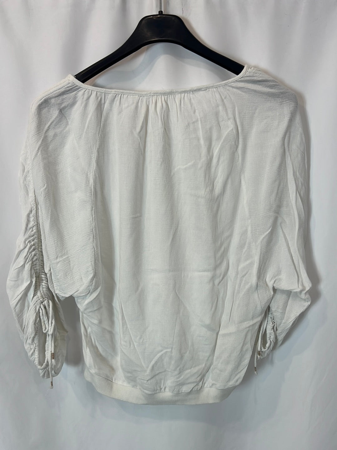 OYSHO. White gathered Ts top