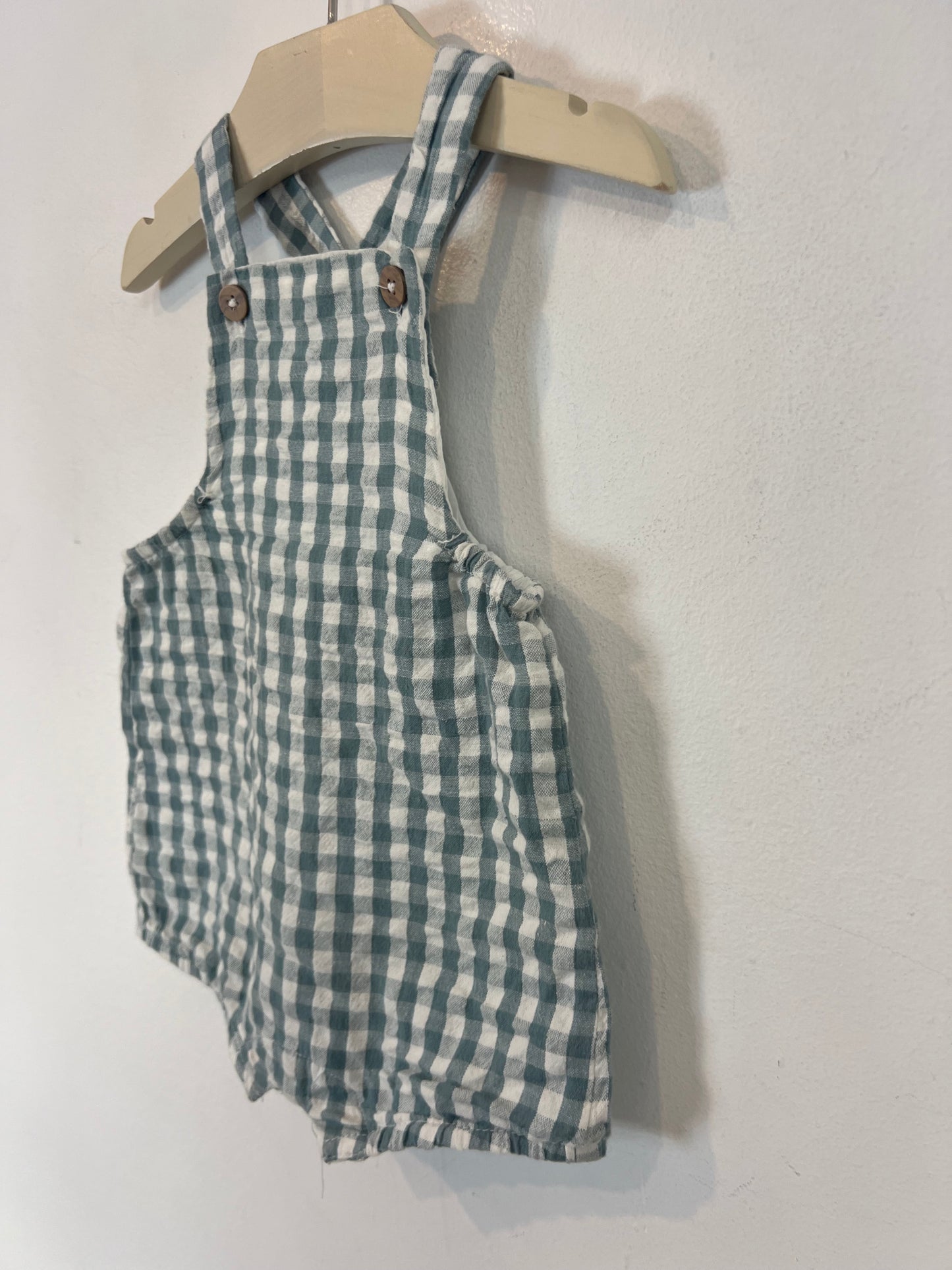 UNIT. Checkered romper S. 3 months