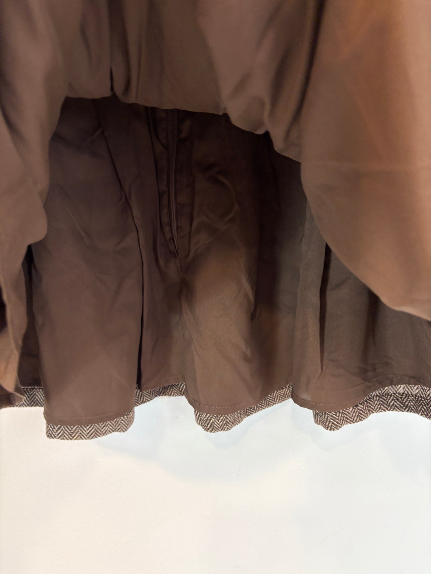 Falda marrón jaspeada