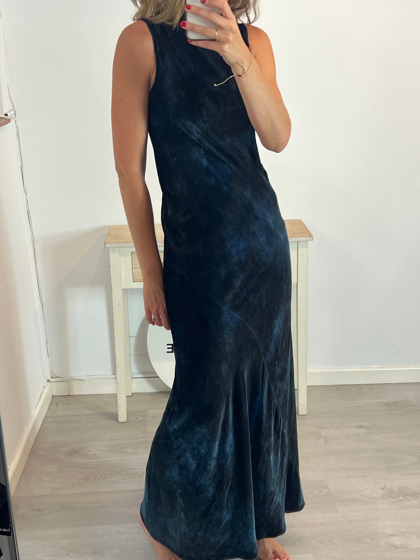 CORTANA. Long velvet dress size 38