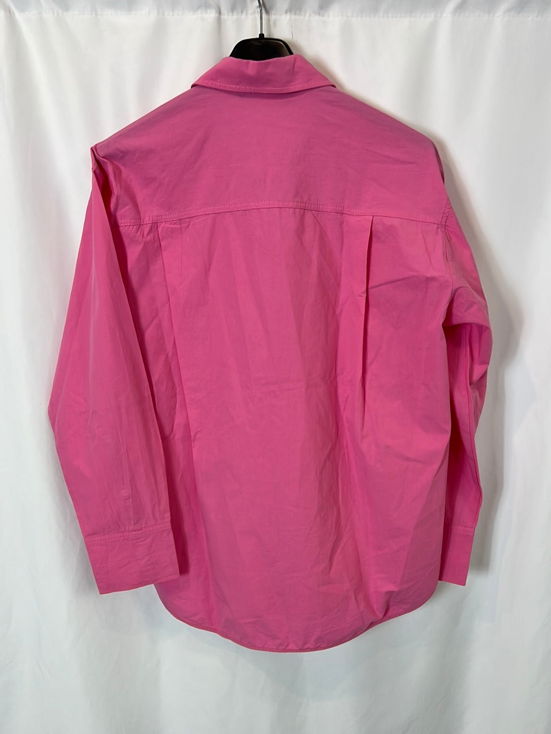 ZARA. Camisa rosa oxford T.xs