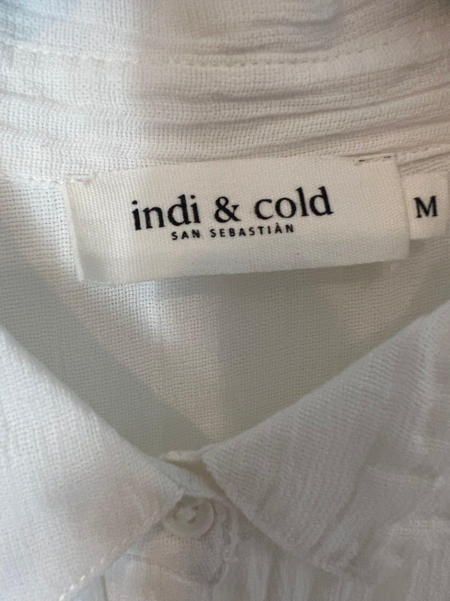 INDI & COLD. White melange blouse. TM